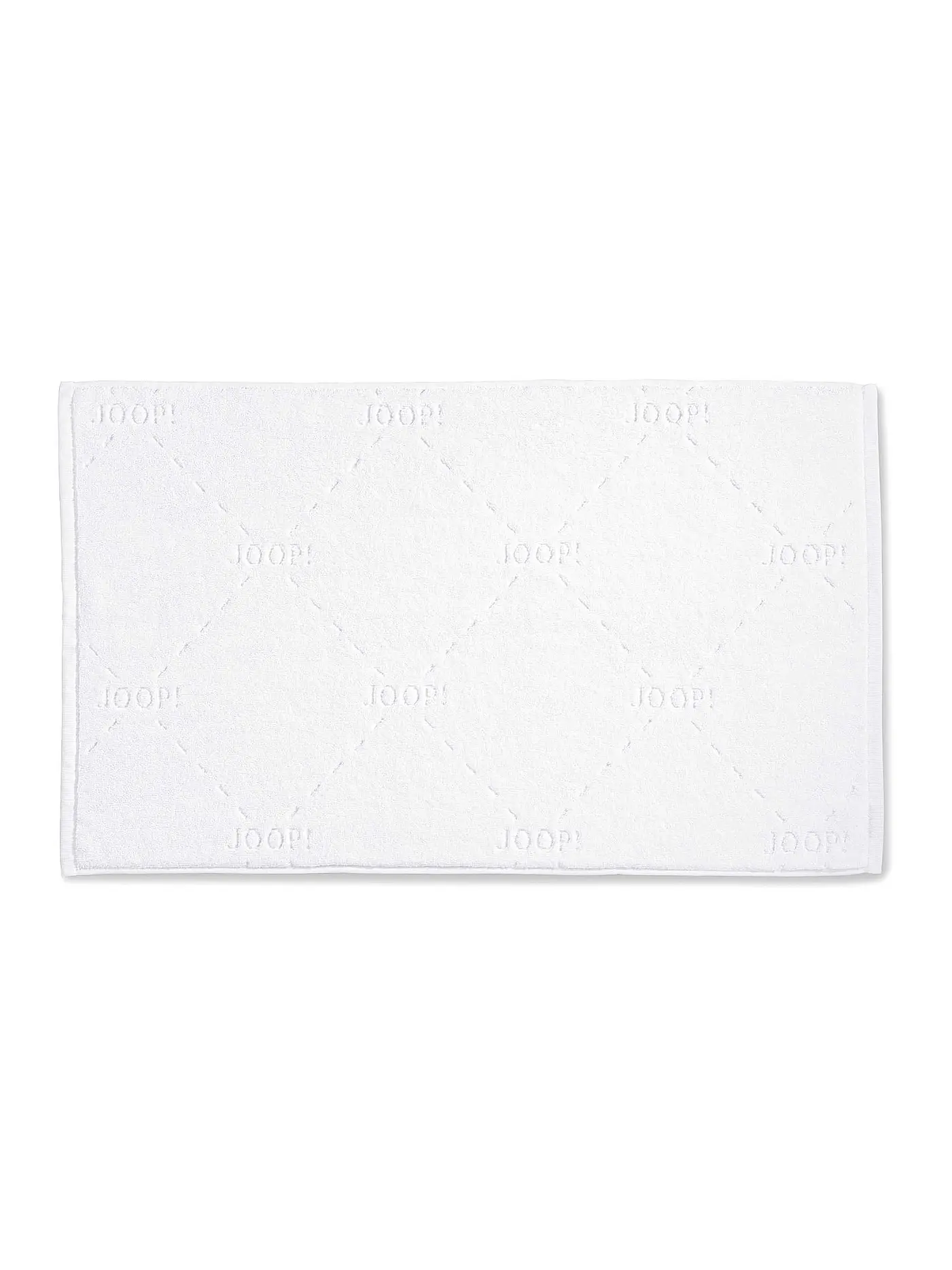JOOP | Badematte Dash 55x85cm Light Anthrazit | weiss