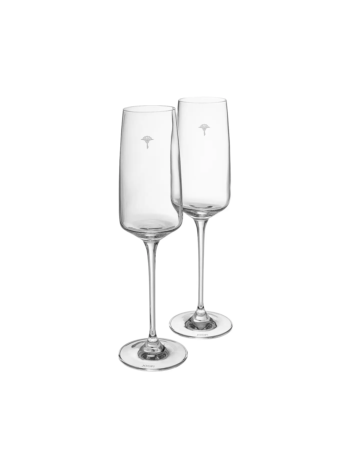 JOOP | Champagnerglas 2er Set 0,25l Single Cornflower | transparent