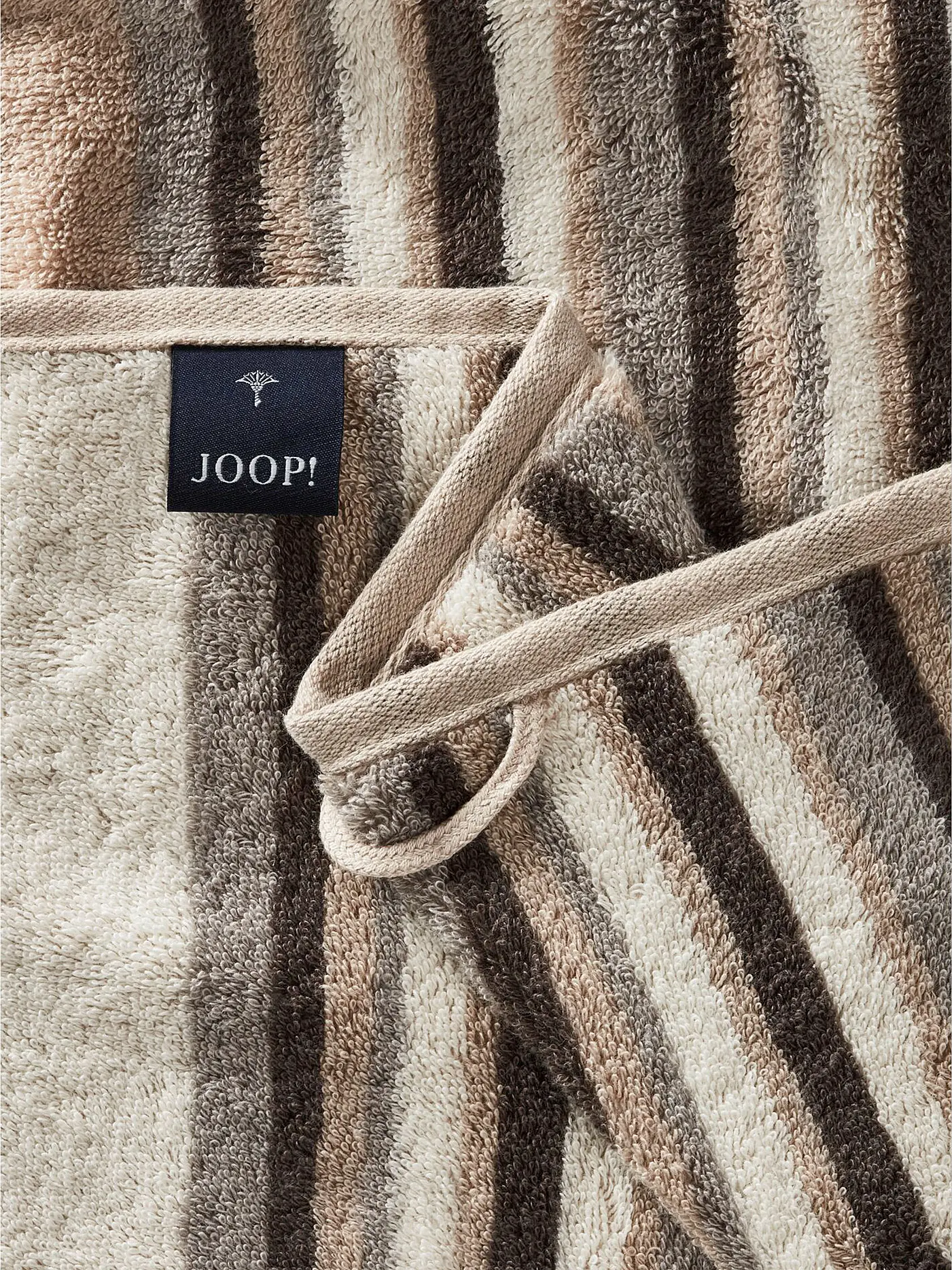 JOOP | Duschtuch 80x150cm MOVE STRIPES Sand | beige