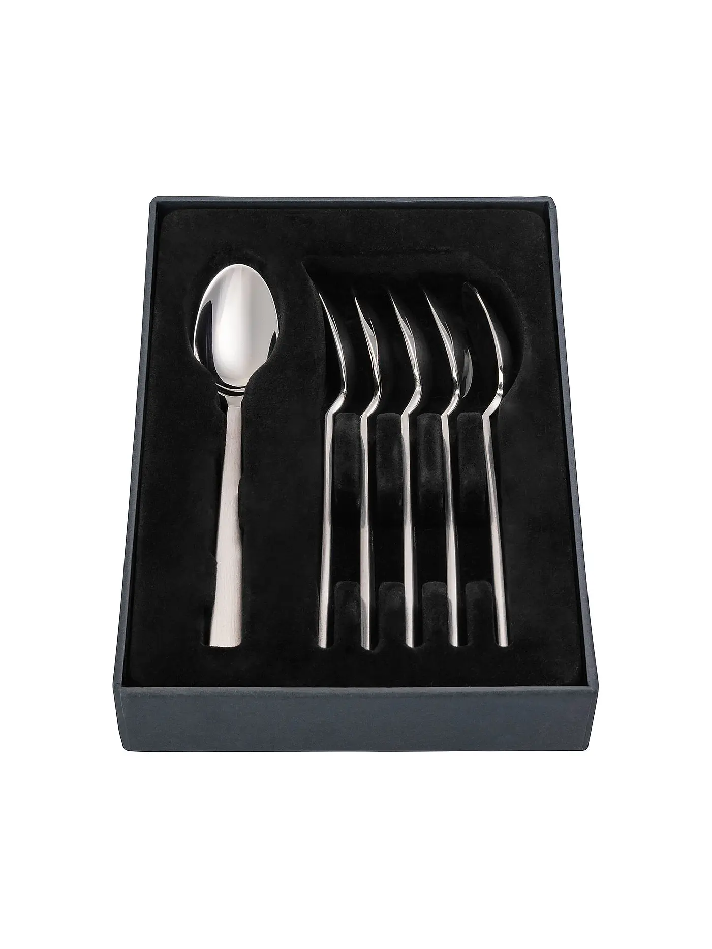 JOOP | Espressolöffel Set 6tlg Satiniert | silber
