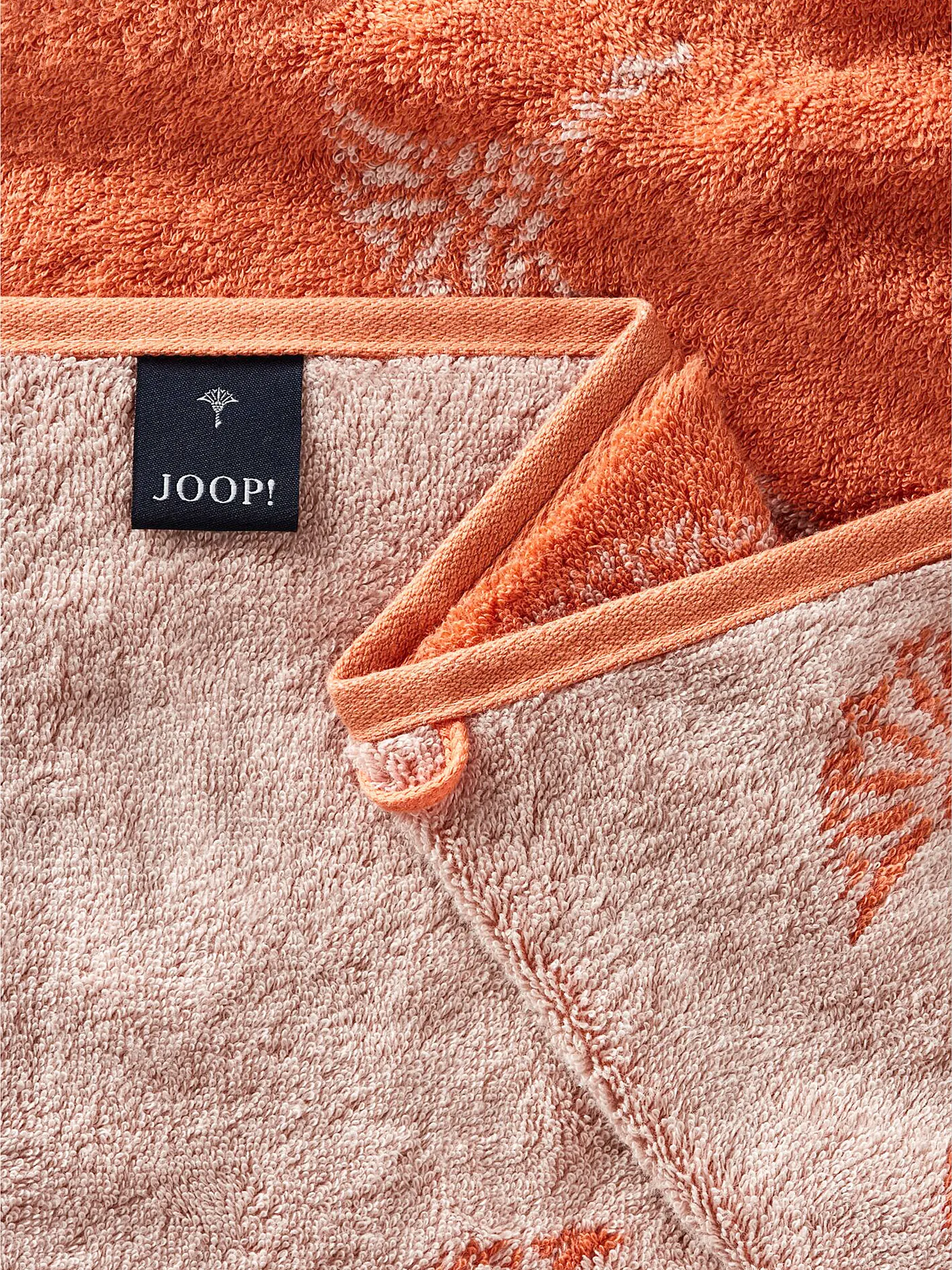 JOOP | Gästetuch 30x50cm MOVE FADED CORNFLOWER Apricot | orange