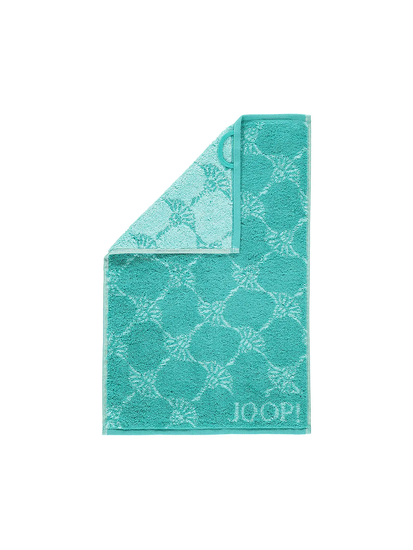 JOOP | Gästetuch Cornflower 30x50cm Sand | türkis