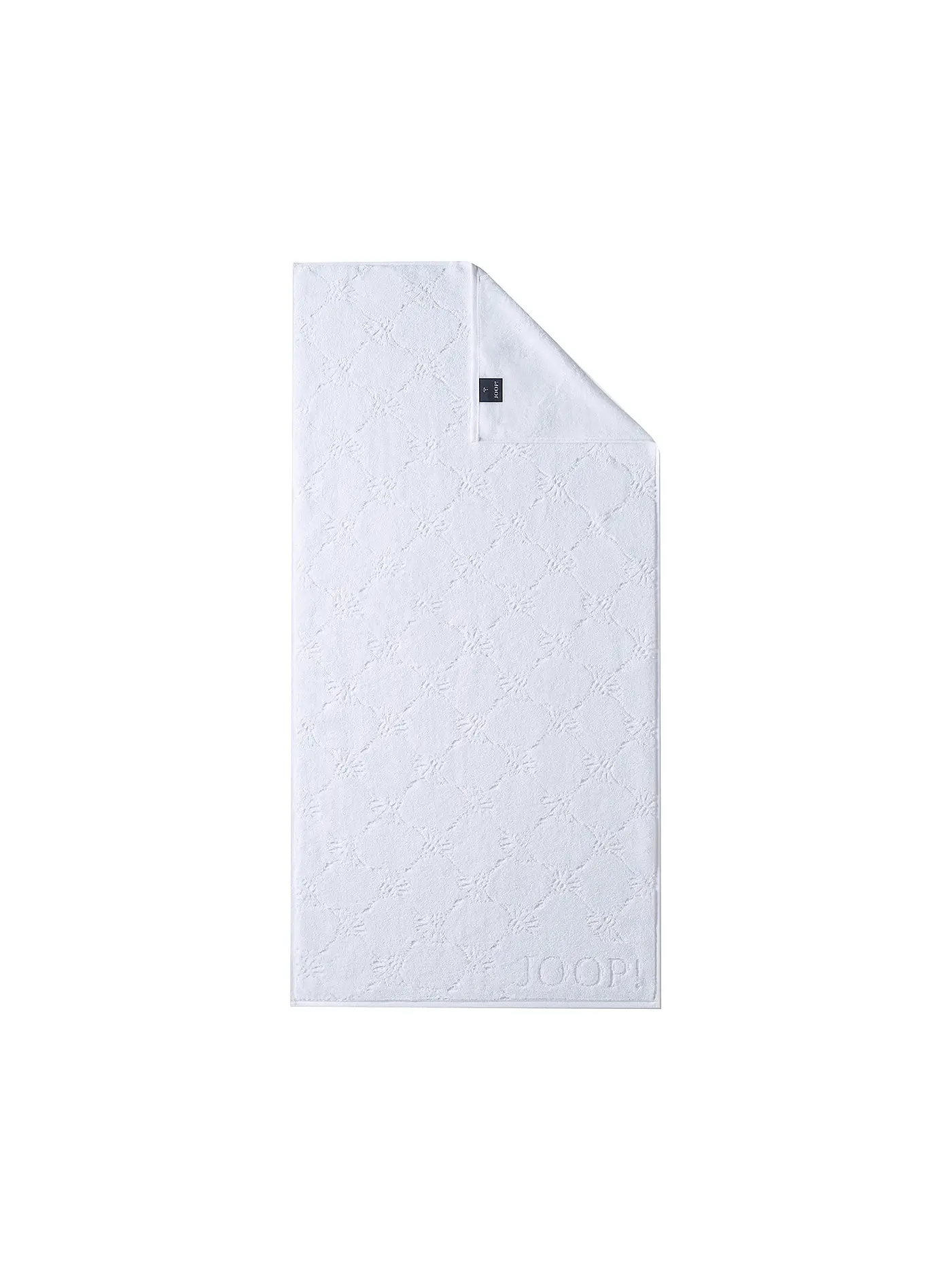 JOOP | Handtuch "Cornflower" 50x100cm (Marine) | weiss