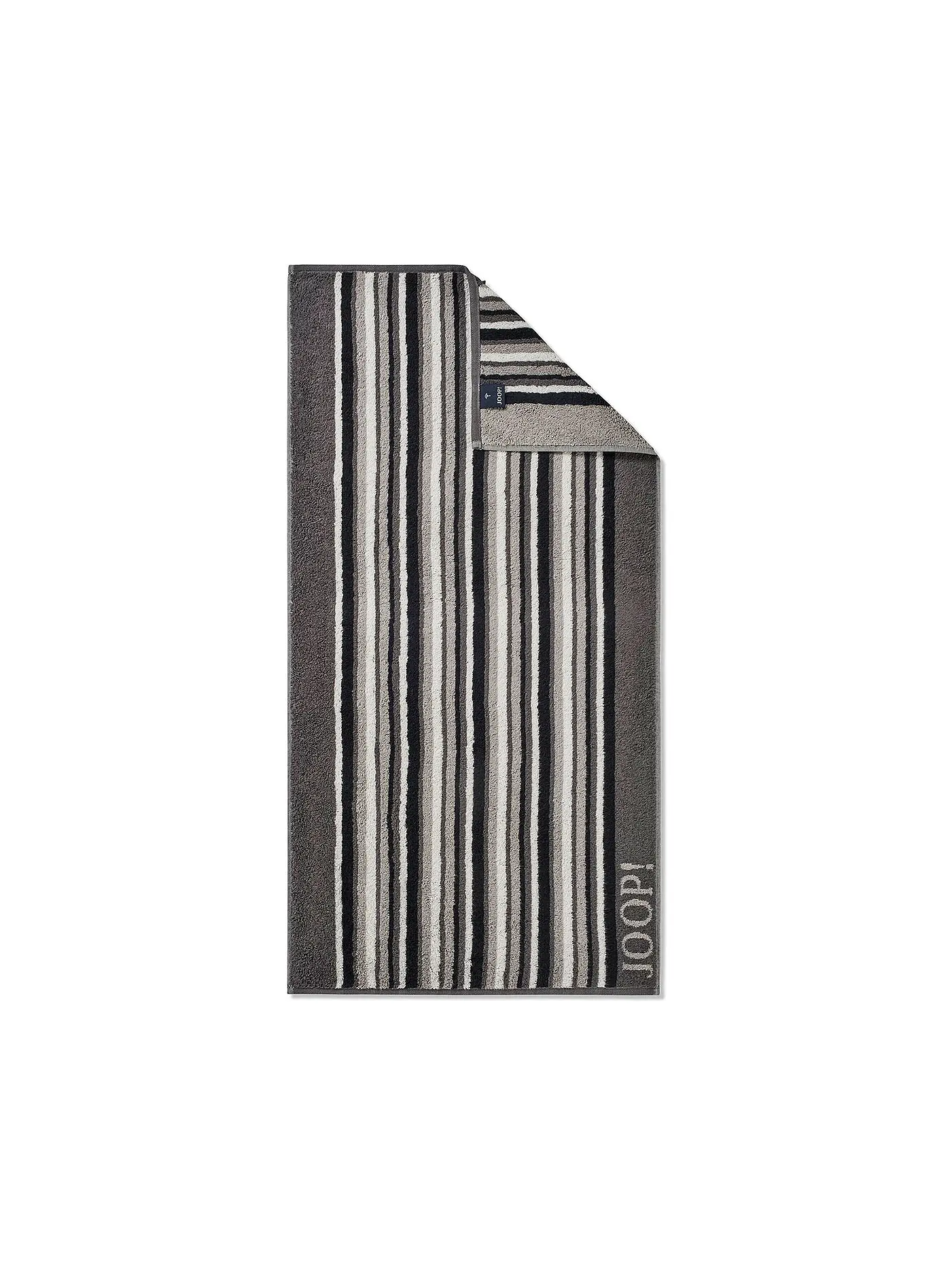 JOOP | Handtuch 50x100cm MOVE STRIPES Anthrazit | grau