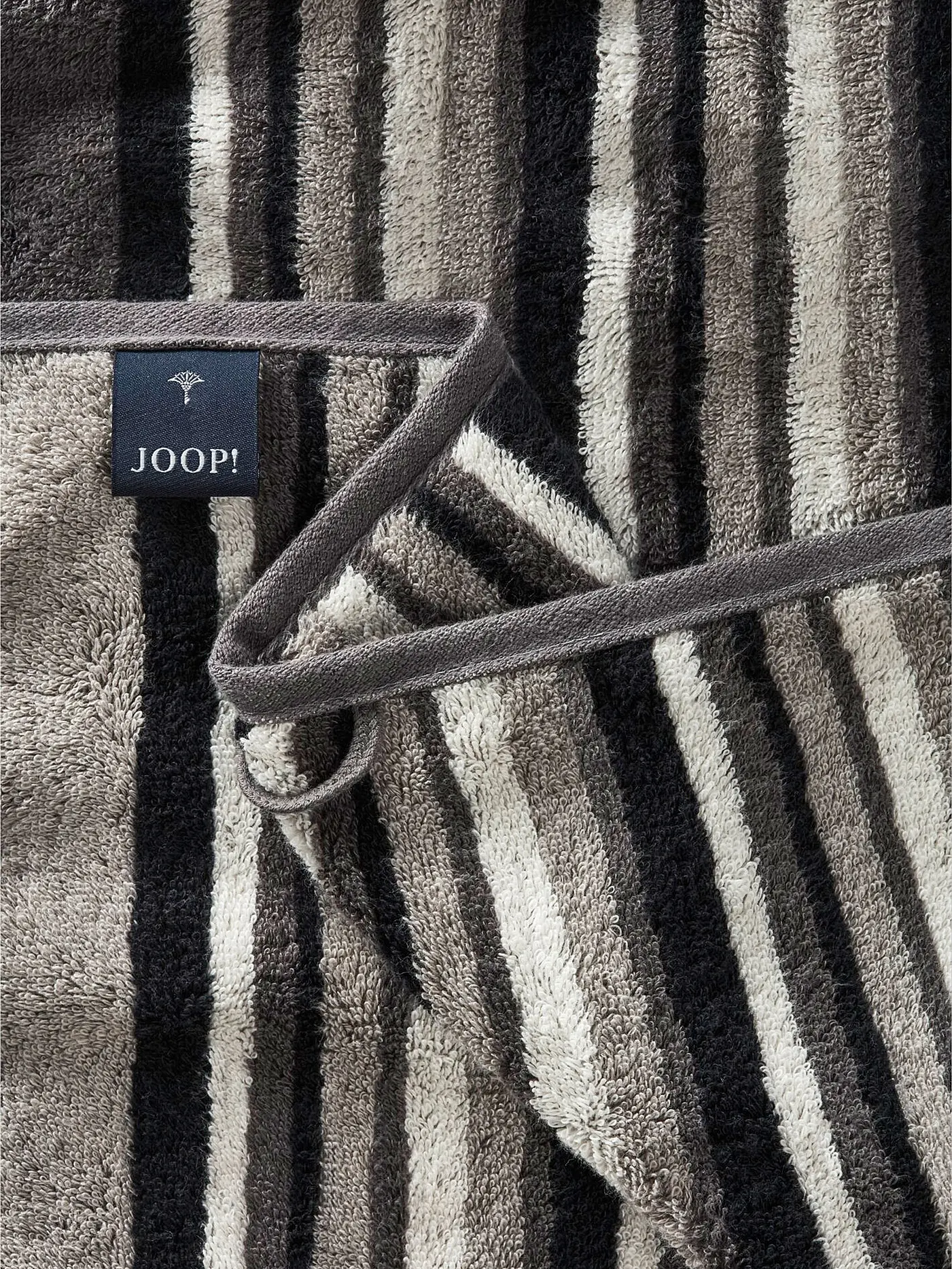 JOOP | Handtuch 50x100cm MOVE STRIPES Anthrazit | grau