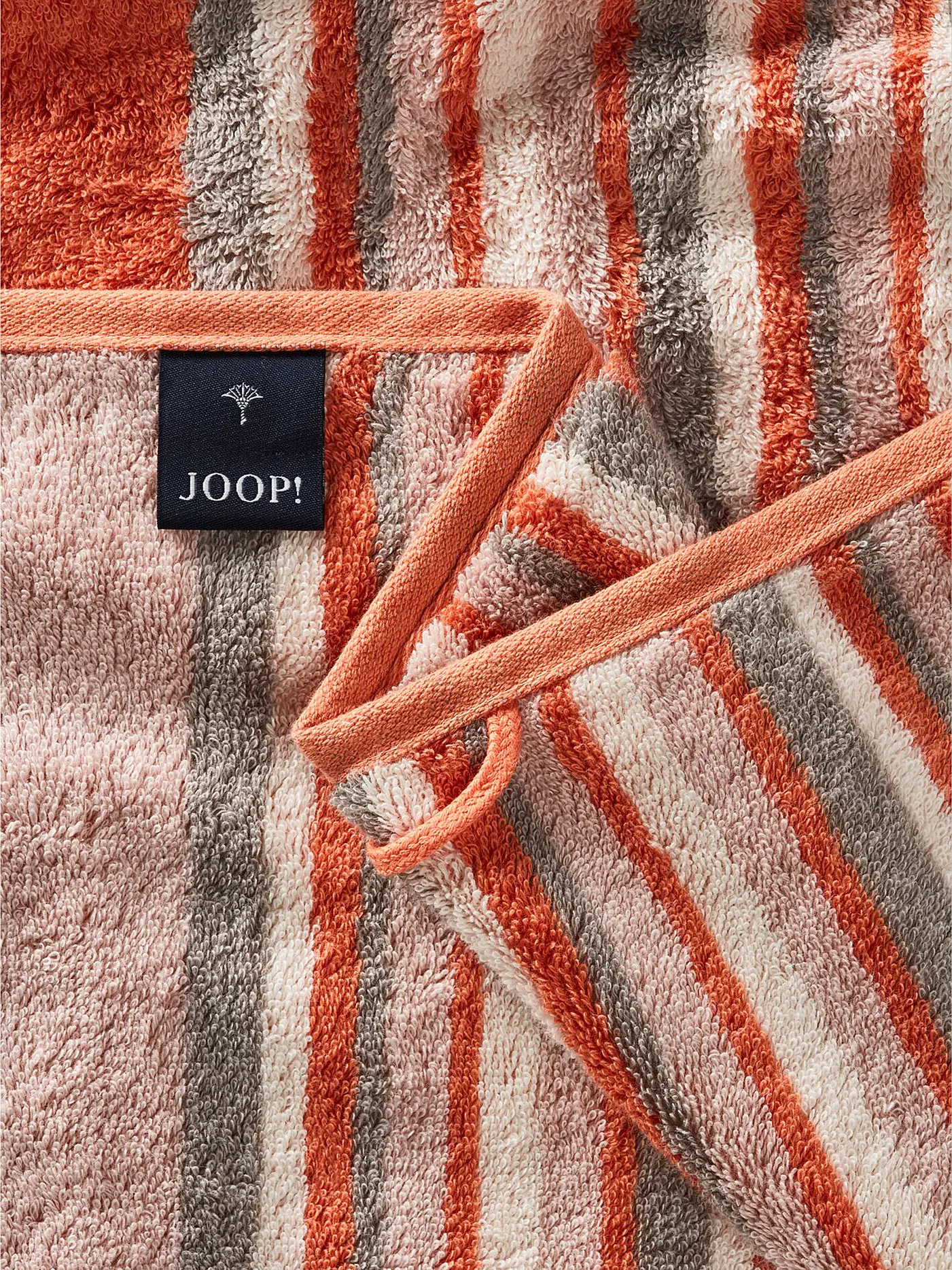 JOOP | Handtuch 50x100cm MOVE STRIPES Apricot | orange