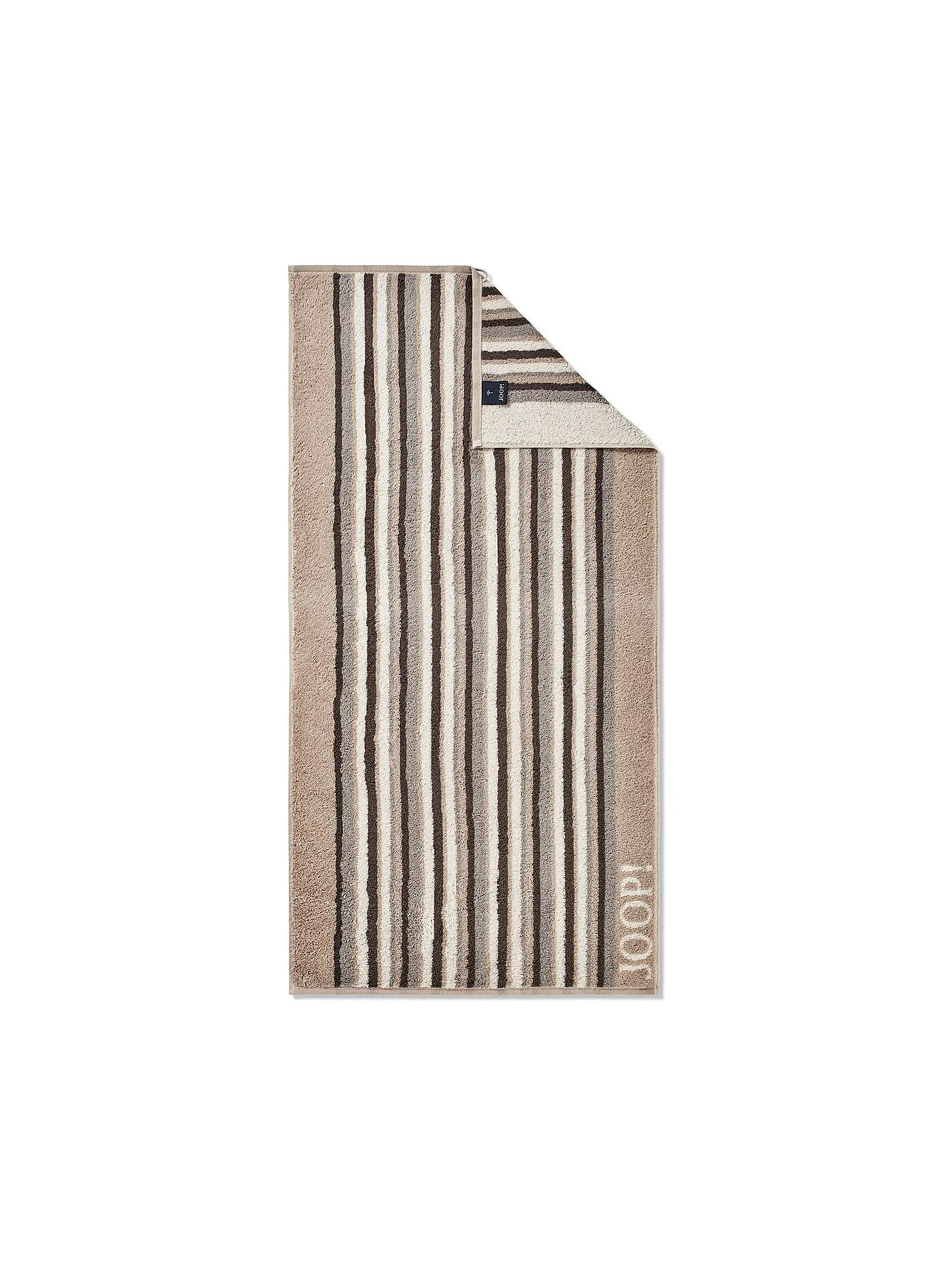 JOOP | Handtuch 50x100cm MOVE STRIPES Anthrazit | beige