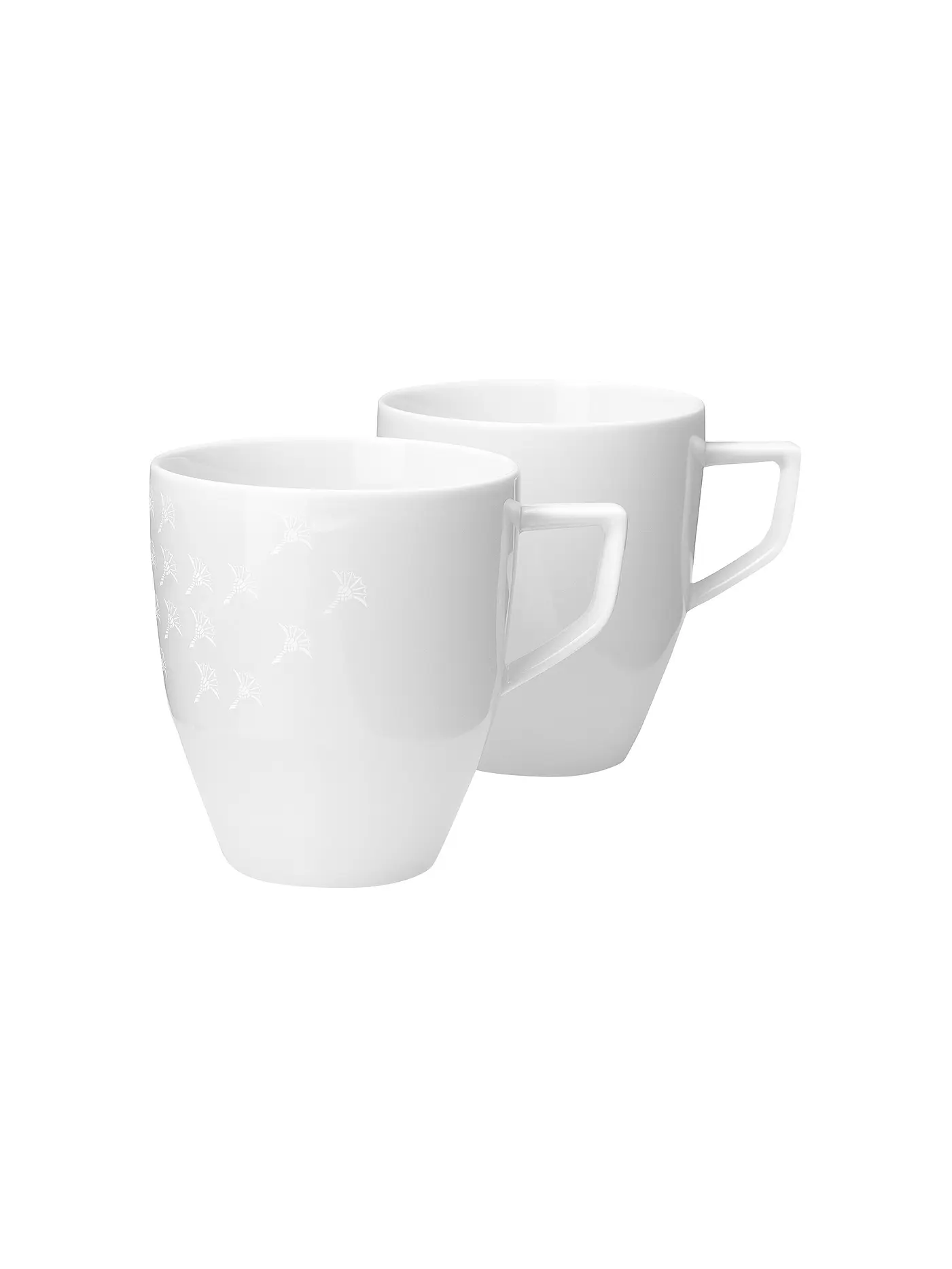 JOOP | Henkelbecher 2er Set 0,34l Faded Cornflower Weiss | weiss