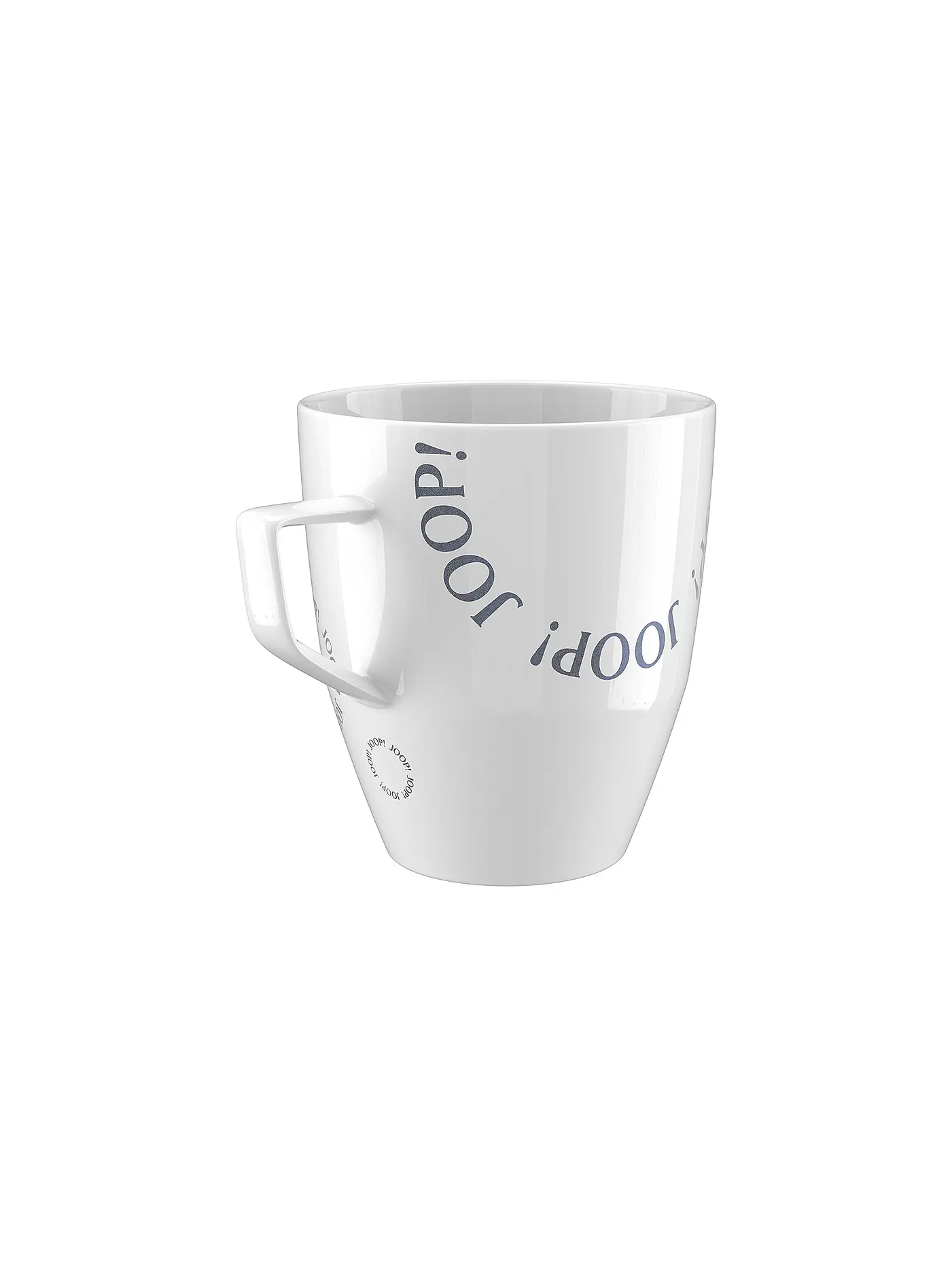 JOOP | Henkelbecher Collectors Mug 8,5x9,5cm Logo Circles | weiss