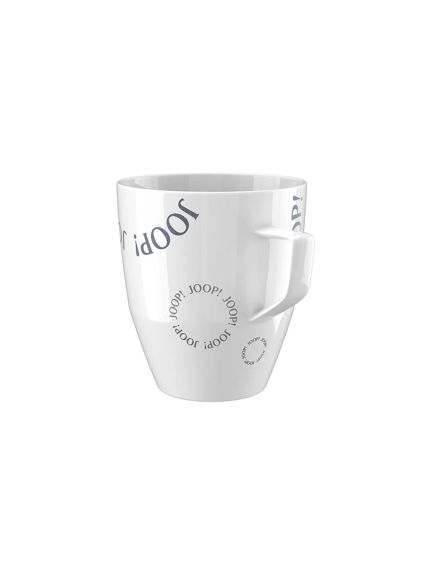 JOOP | Henkelbecher Collectors Mug 8,5x9,5cm Logo Circles | weiss