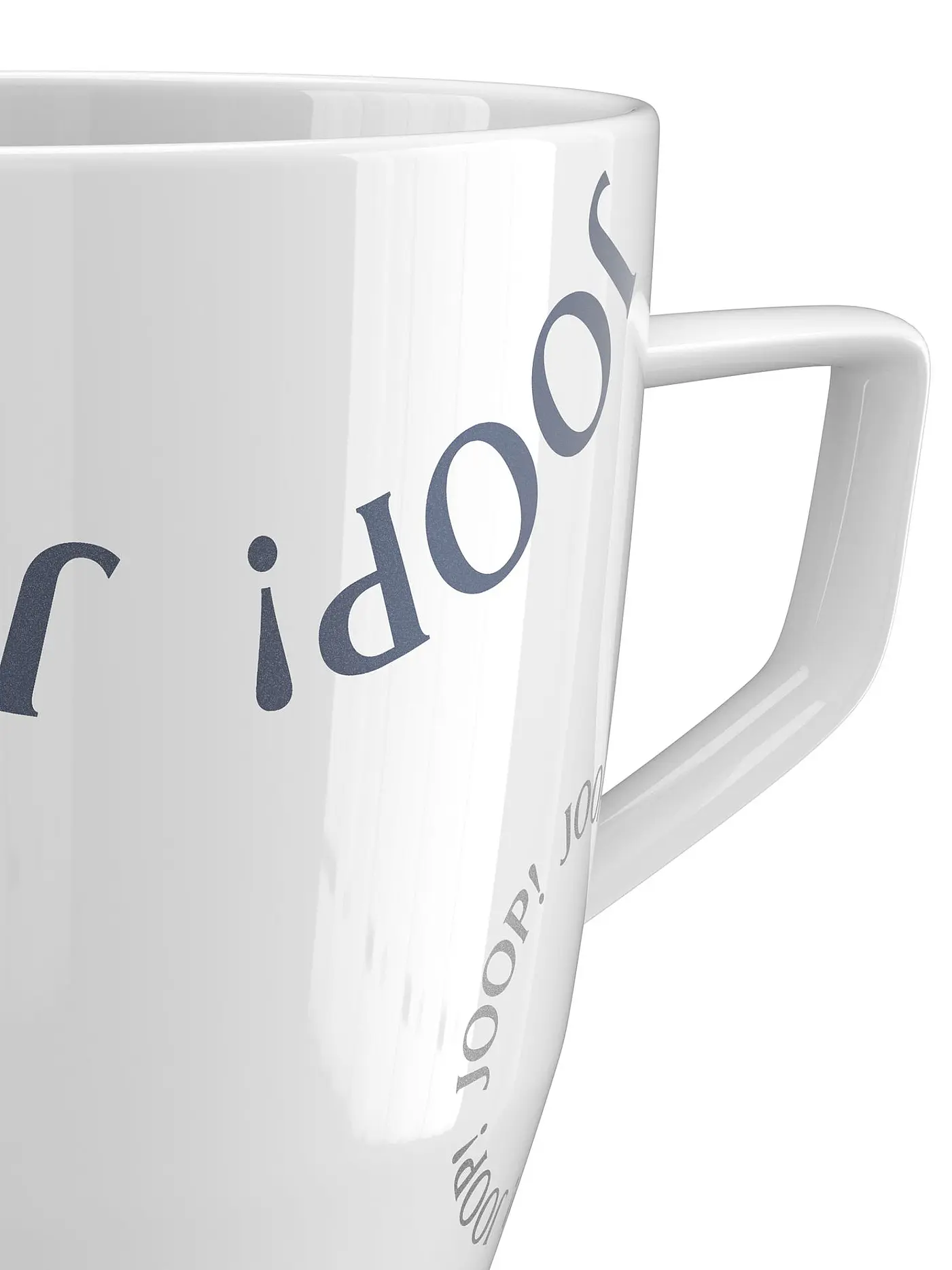 JOOP | Henkelbecher Collectors Mug 8,5x9,5cm Logo Circles | weiss