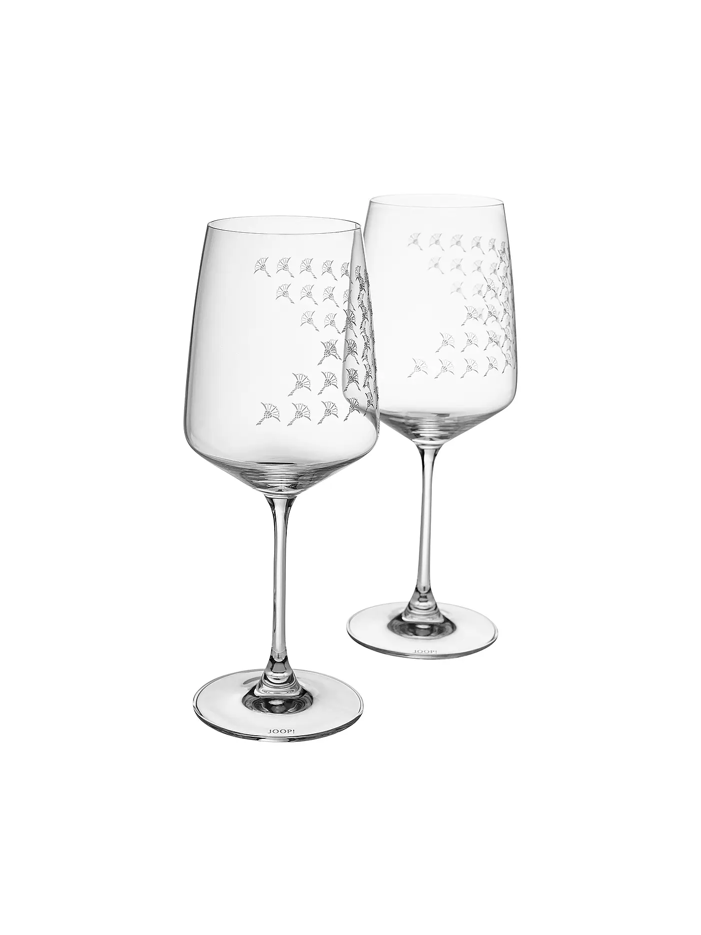 JOOP | Rotweinglas 2er Set 0,52l Faded Cornflower | transparent