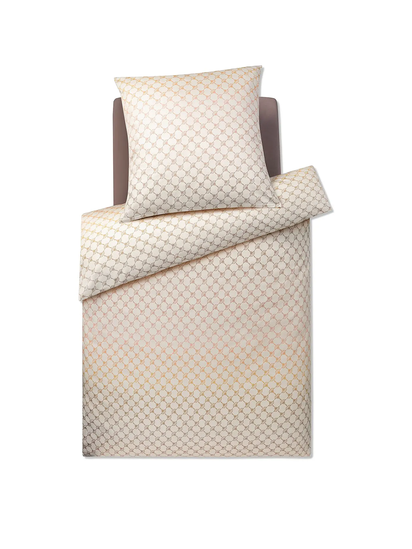 JOOP | Satin Bettwäsche 140x200cm CORNFLOWER GLEAM Aqua  | rosa