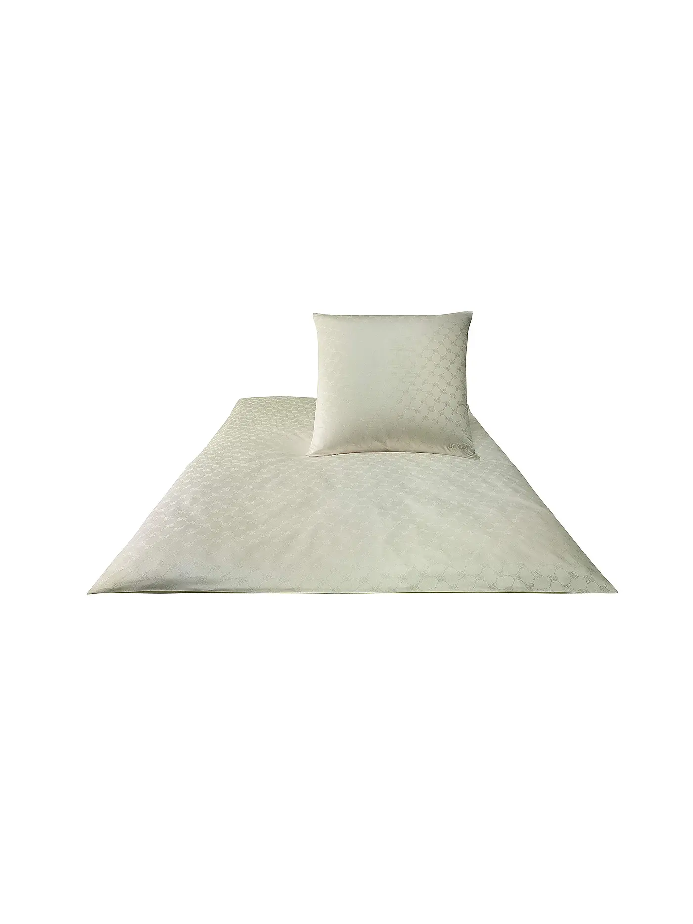 JOOP | Satin Bettwäsche Cornflower 70x90cm / 140x220cm Natur | creme