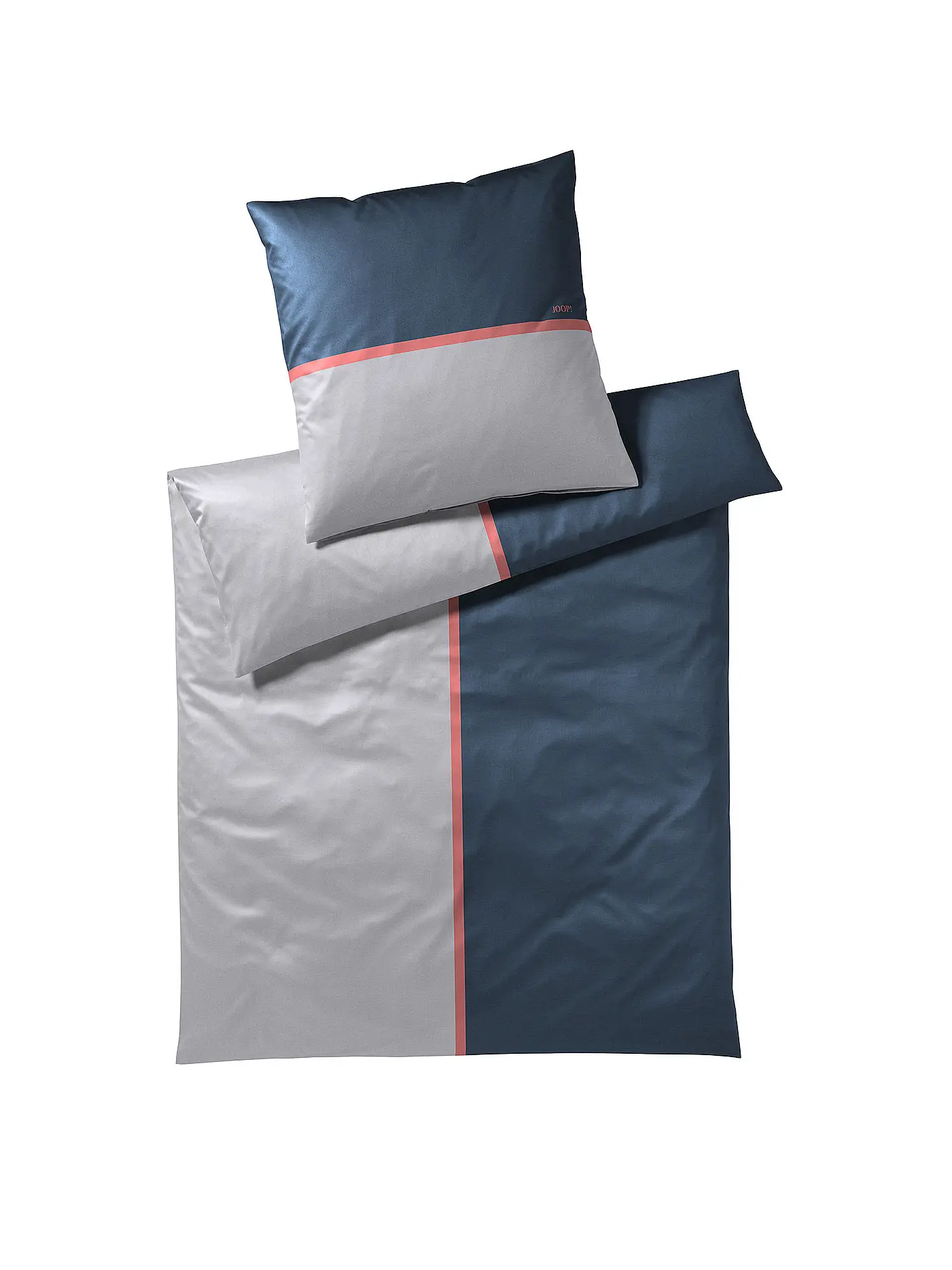 JOOP | Satin Bettwäsche Limit 70x90cm/140x200cm Ocean | blau