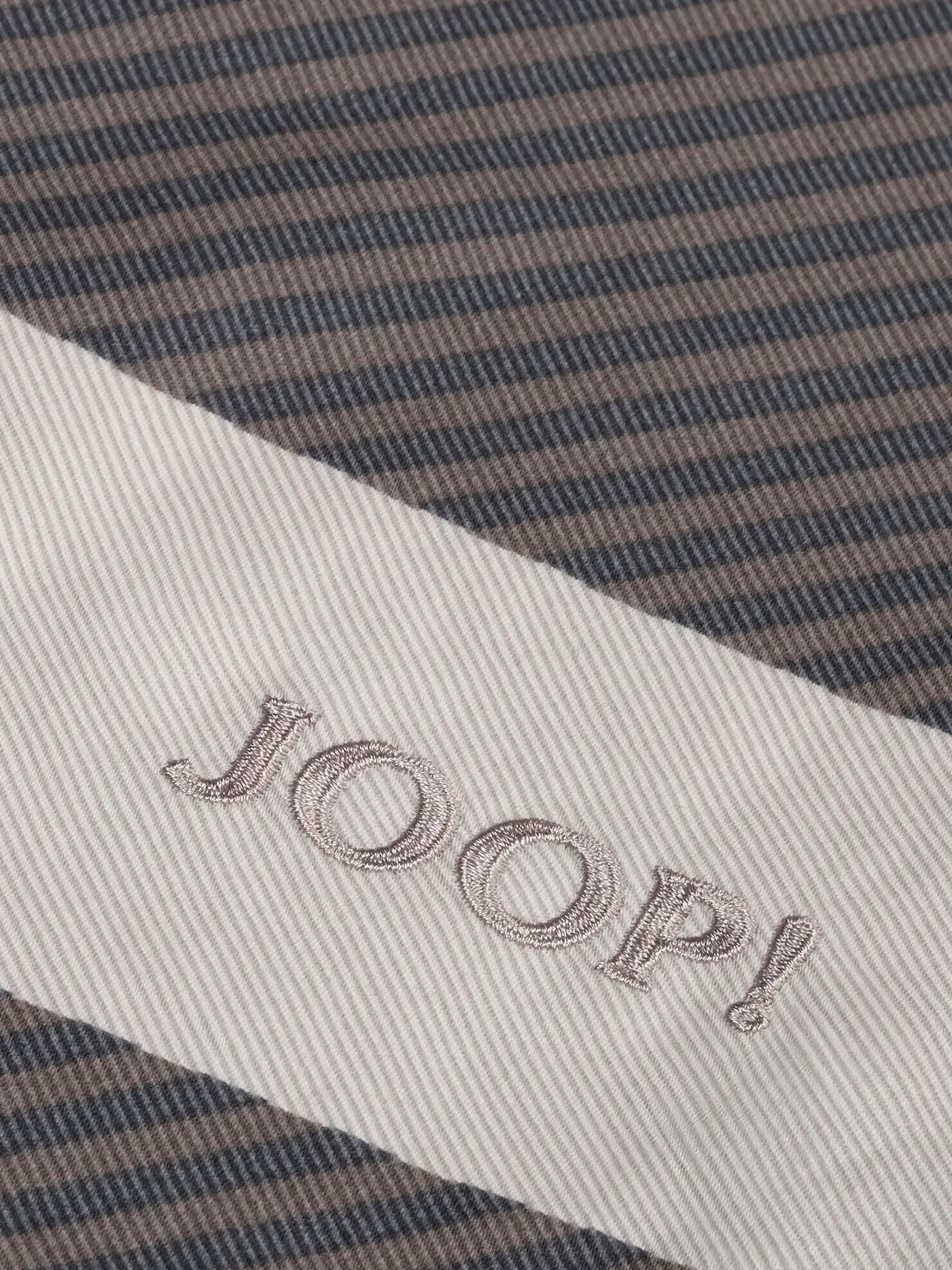 JOOP | Satin Bettwäsche MODERN 70x90cm/140x200cm Stone | grau