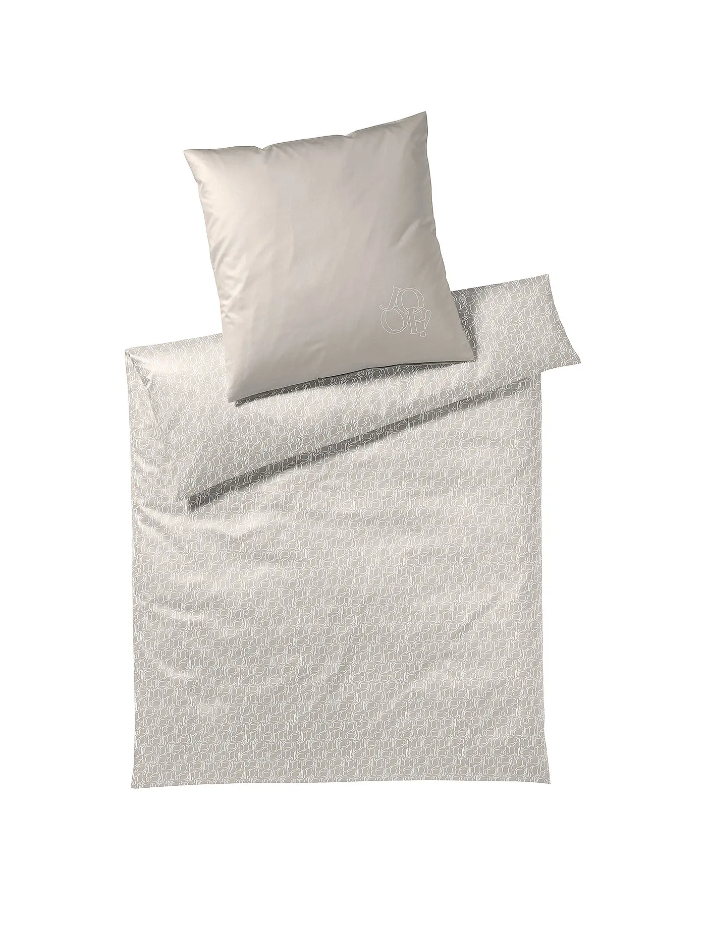 JOOP | Satin Bettwäsche Statement 70x90cm/140x220cm Sand | beige