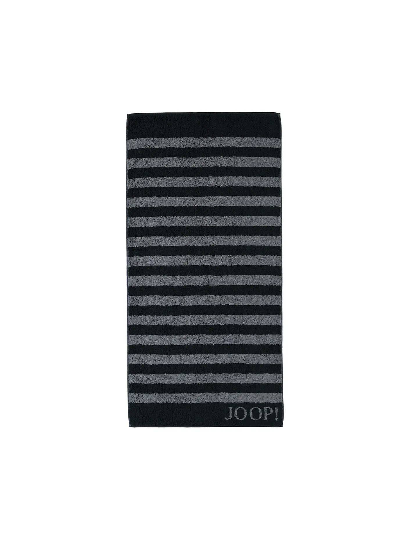 JOOP | Saunatuch "Stripes" 80x200cm (silber) | schwarz