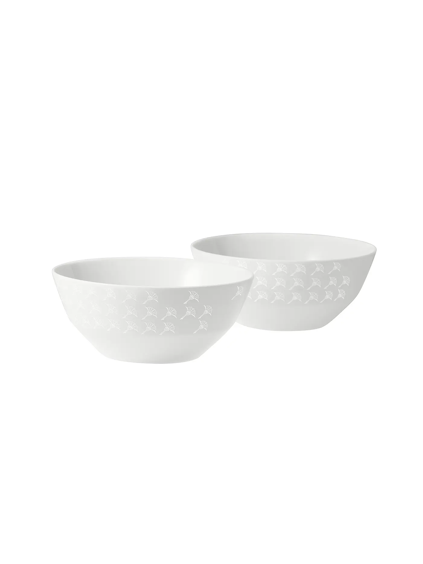 JOOP | Schalen 2er Set 13x5,5cm Faded Cornflower Weiss | weiss
