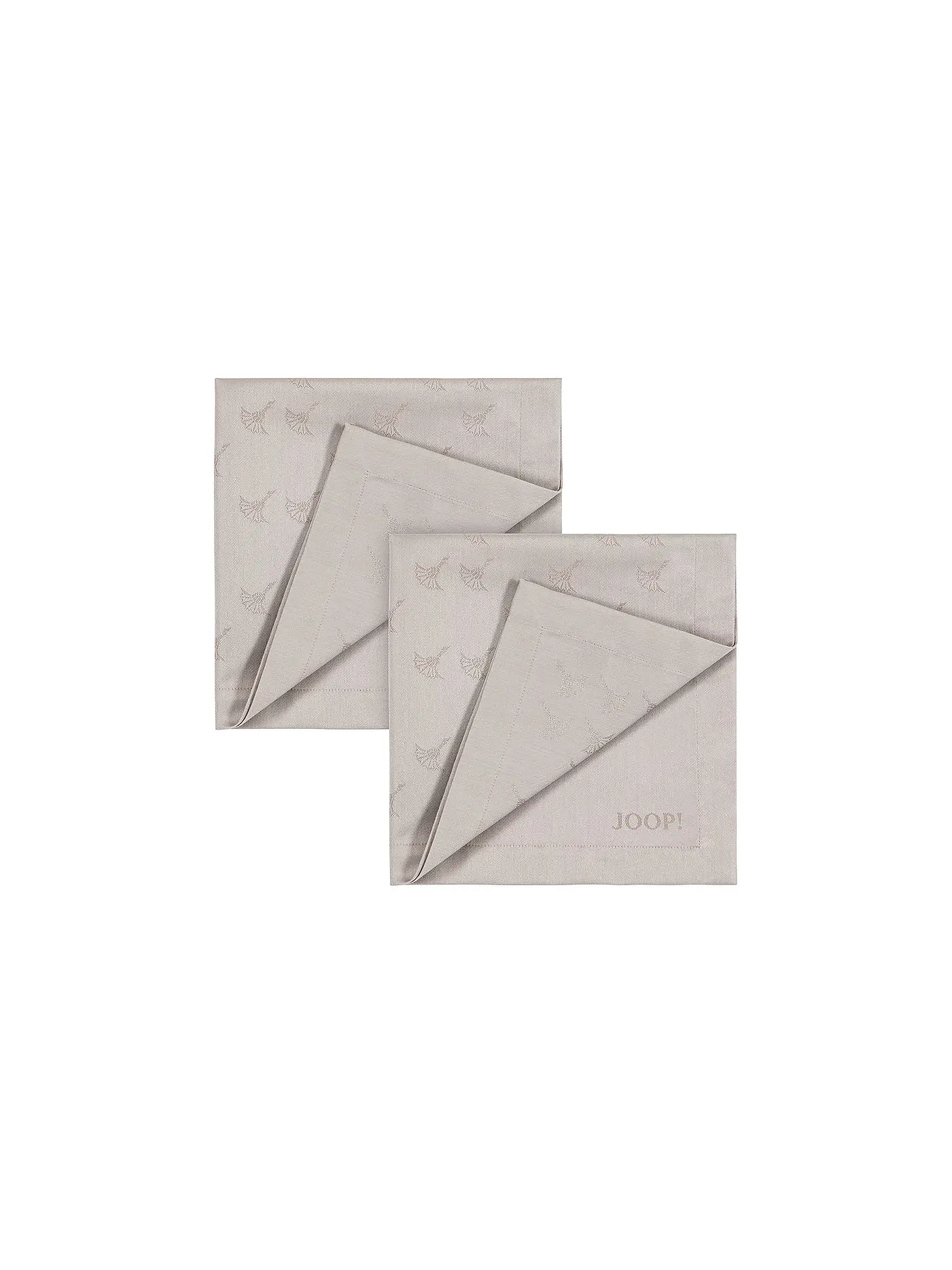 JOOP | Servietten 2er Set Faded Cornflower 50x50cm Sand | beige
