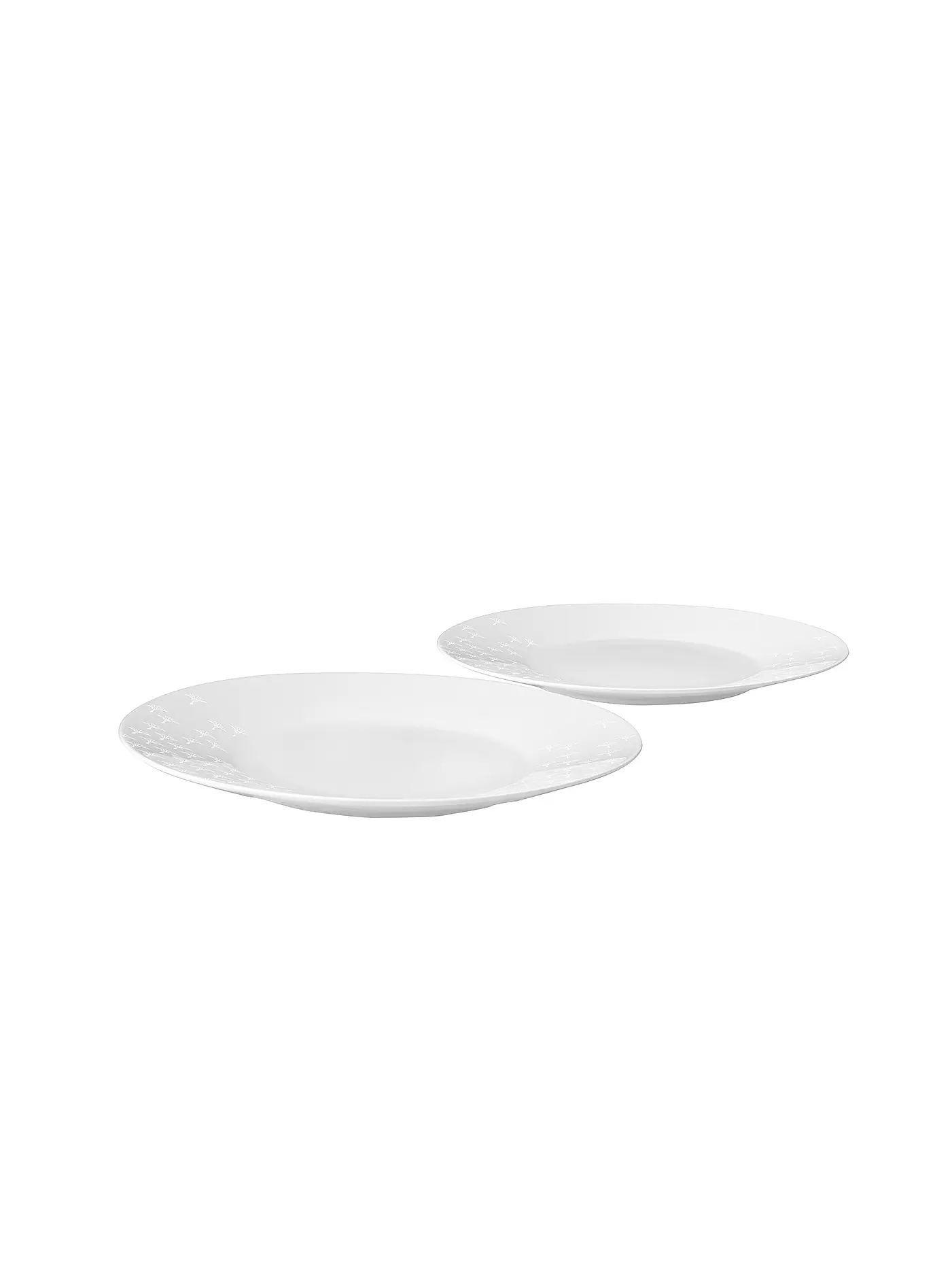 JOOP | Speiseteller 2er Set 19cm Faded Cornflower Weiss | weiss