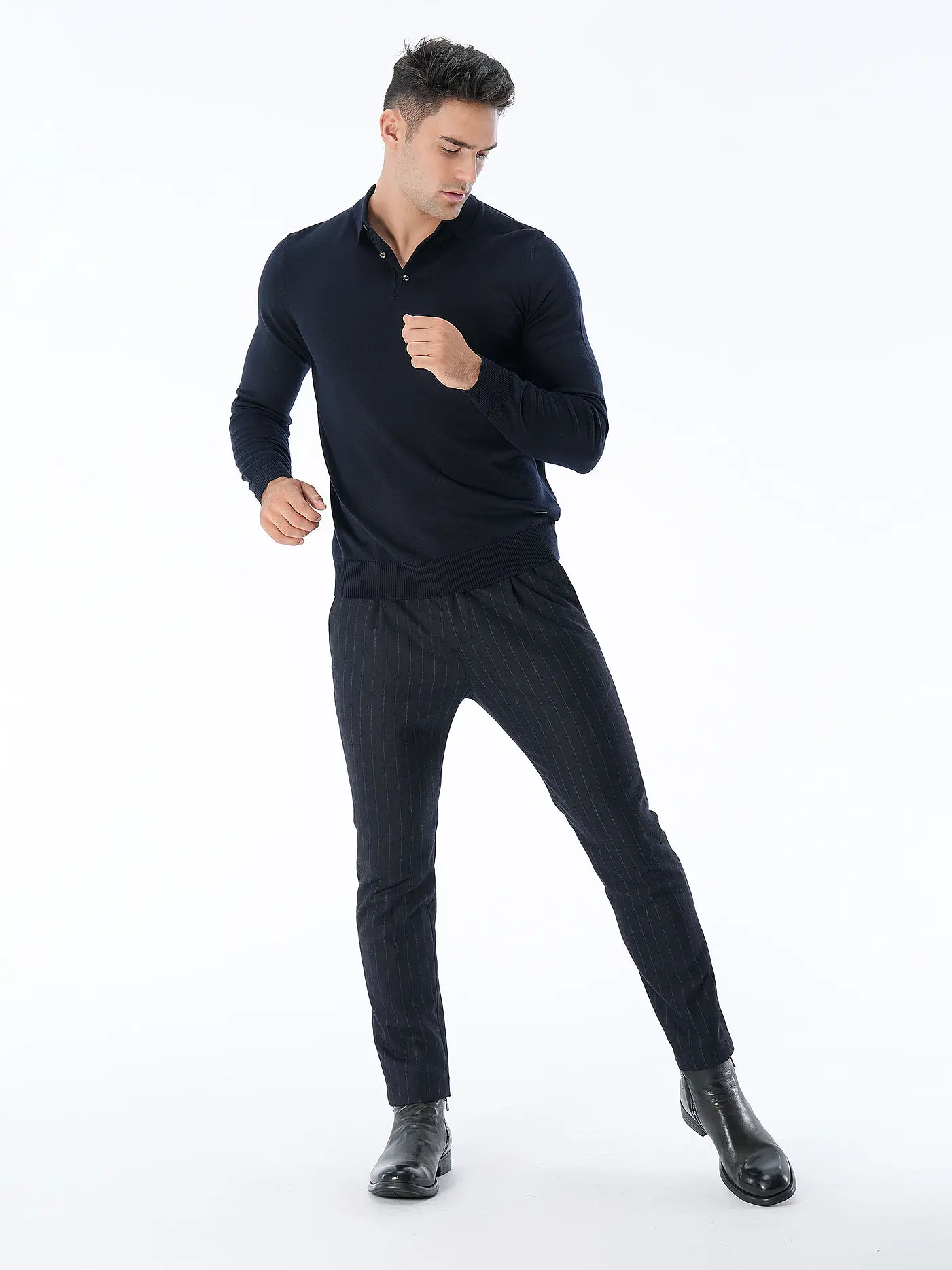 JOOP | Strickpolo DONDO  | blau