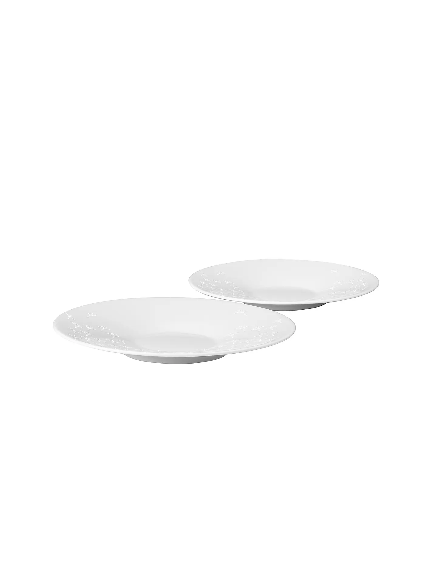 JOOP | Untertassen 2er Set 15,5cm Faded Cornflower Weiss | weiss