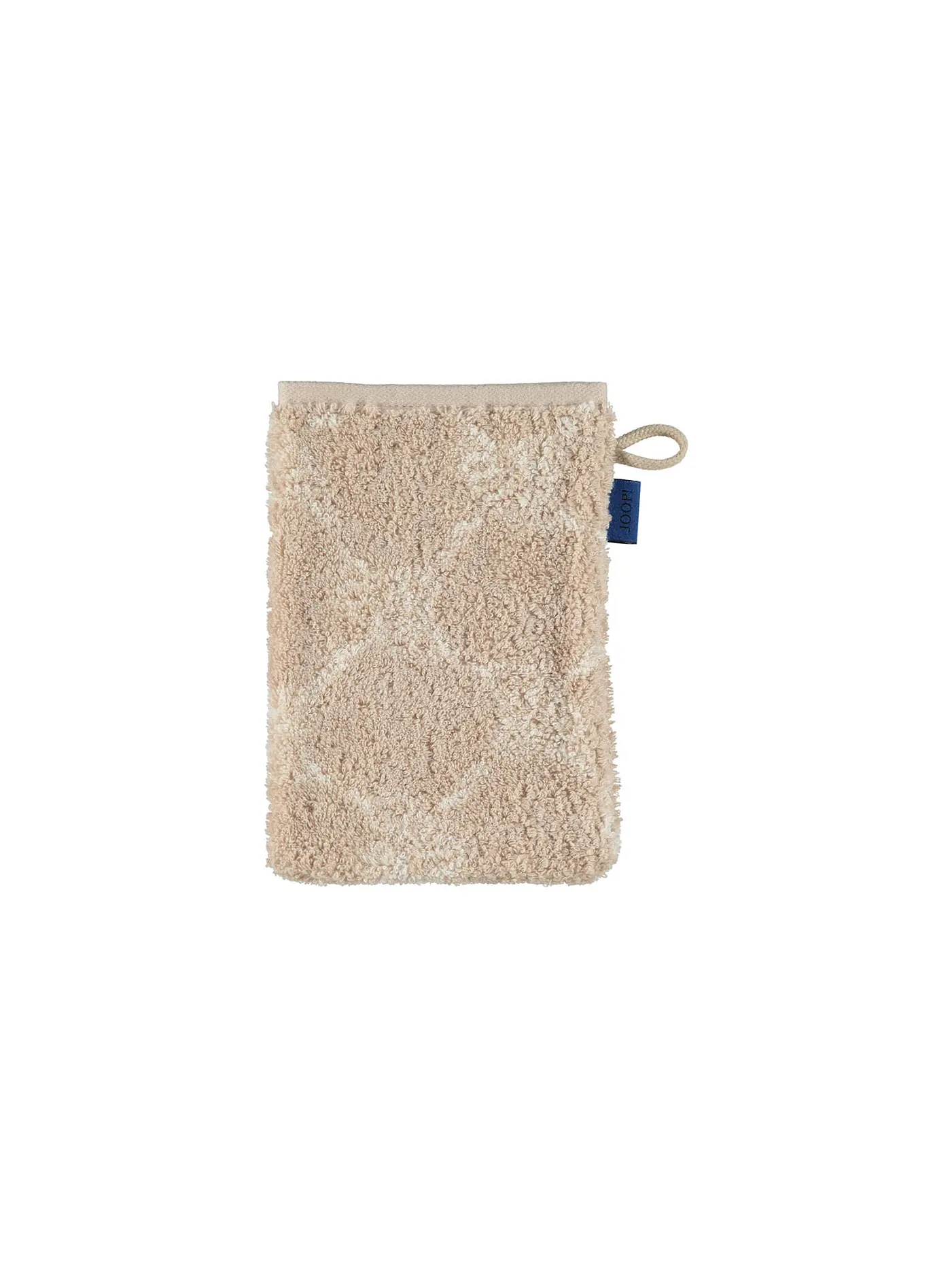 JOOP | Waschhandschuh Cornflower 16x22cm  Anthrazit | beige