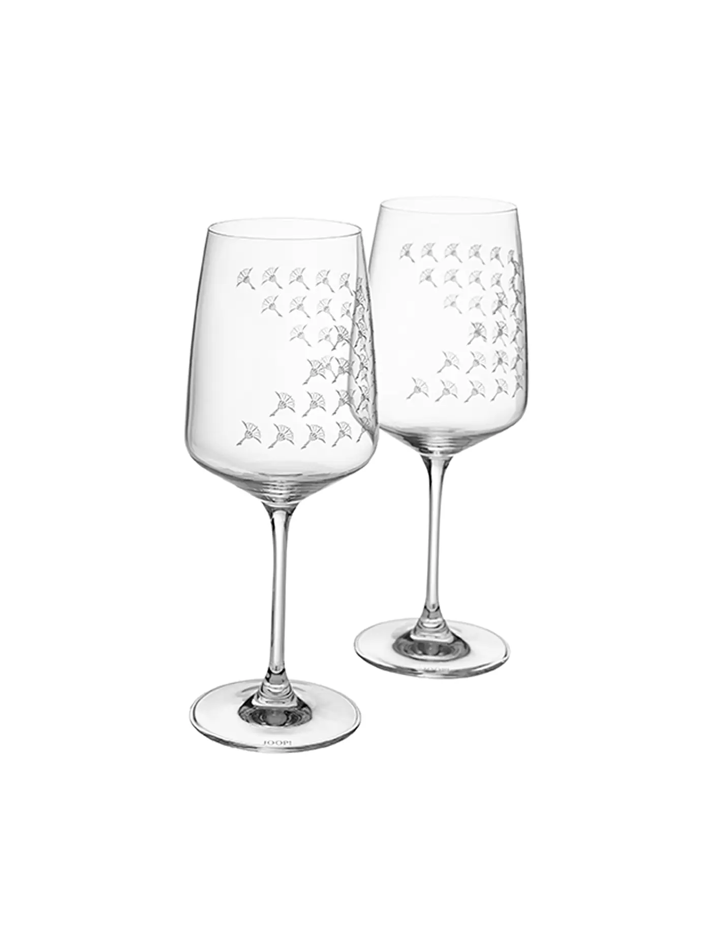 JOOP | Weissweinglas 2er Set 0,40l Faded Cornflower | transparent