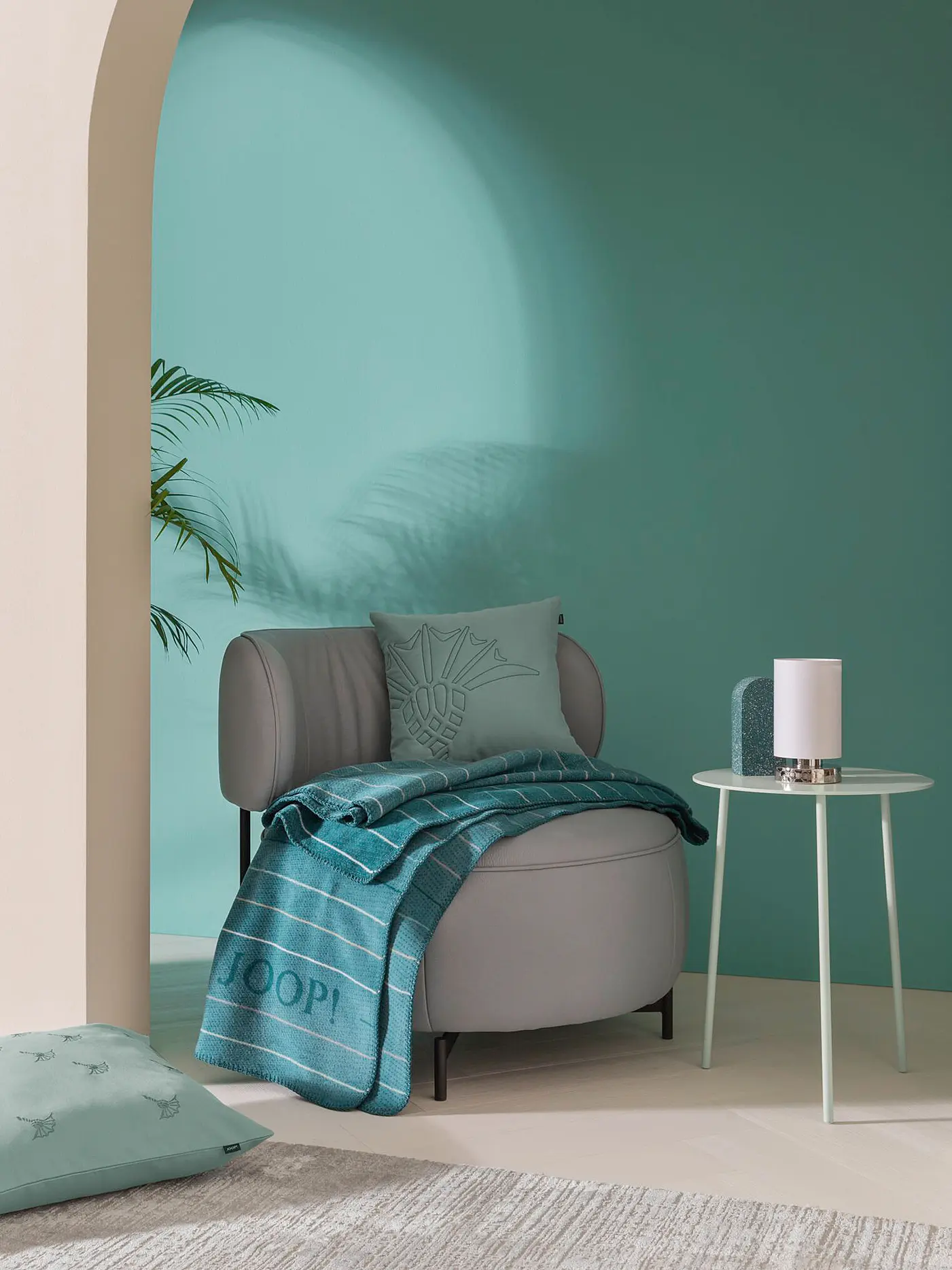 JOOP | Wohndecke 150x200cm MOVE Aqua | petrol