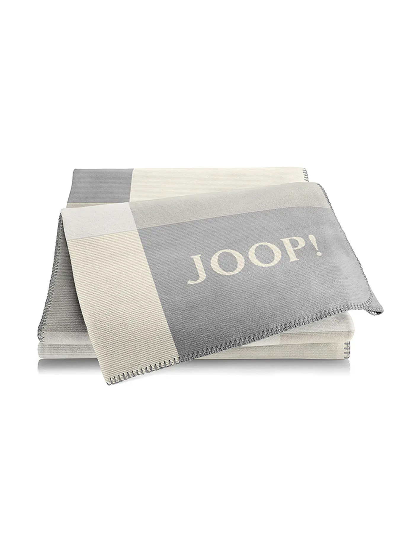 JOOP | Wohndecke MOSAIC 150x200cm Schwarz-Natur | beige