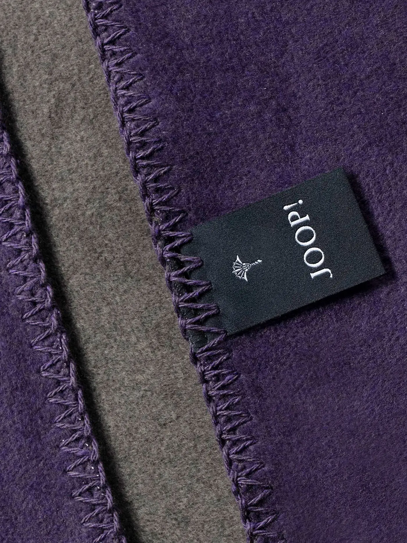 JOOP | Wohndecke UNI-DOUBLEFACE 150x200cm Schiefer/Violett | grau