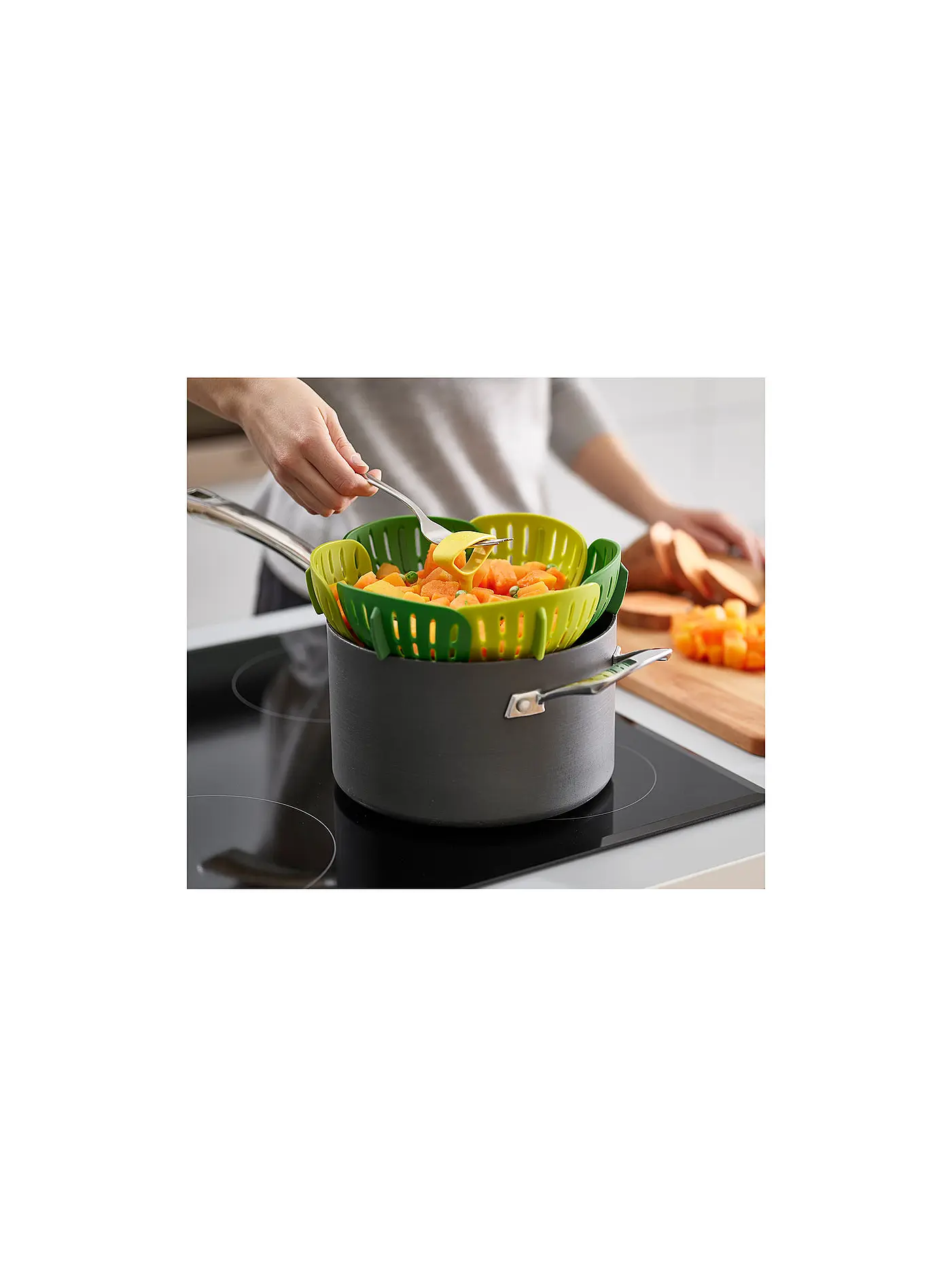 JOSEPH JOSEPH | Bloom™ Dampfeinsatz Grün | grün