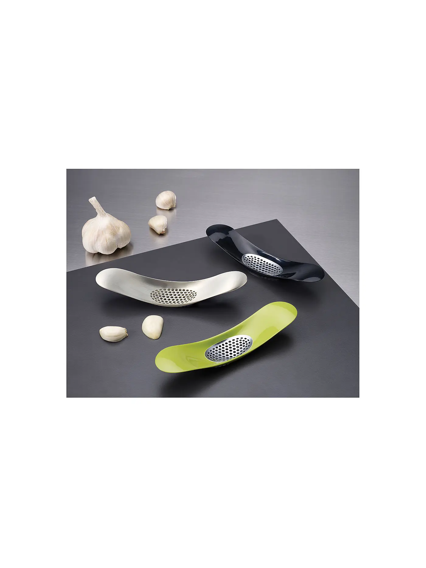 JOSEPH JOSEPH | Rocker™ Knoblauchpresse 18,5cm | grün