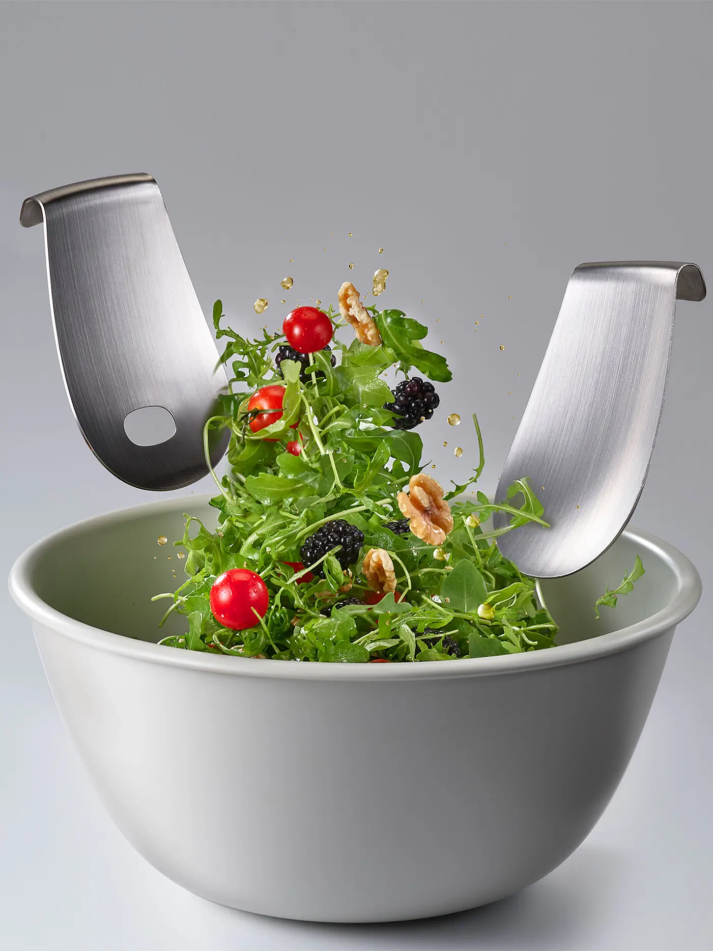 JOSEPH JOSEPH | Salat Set mit Streuer | silber