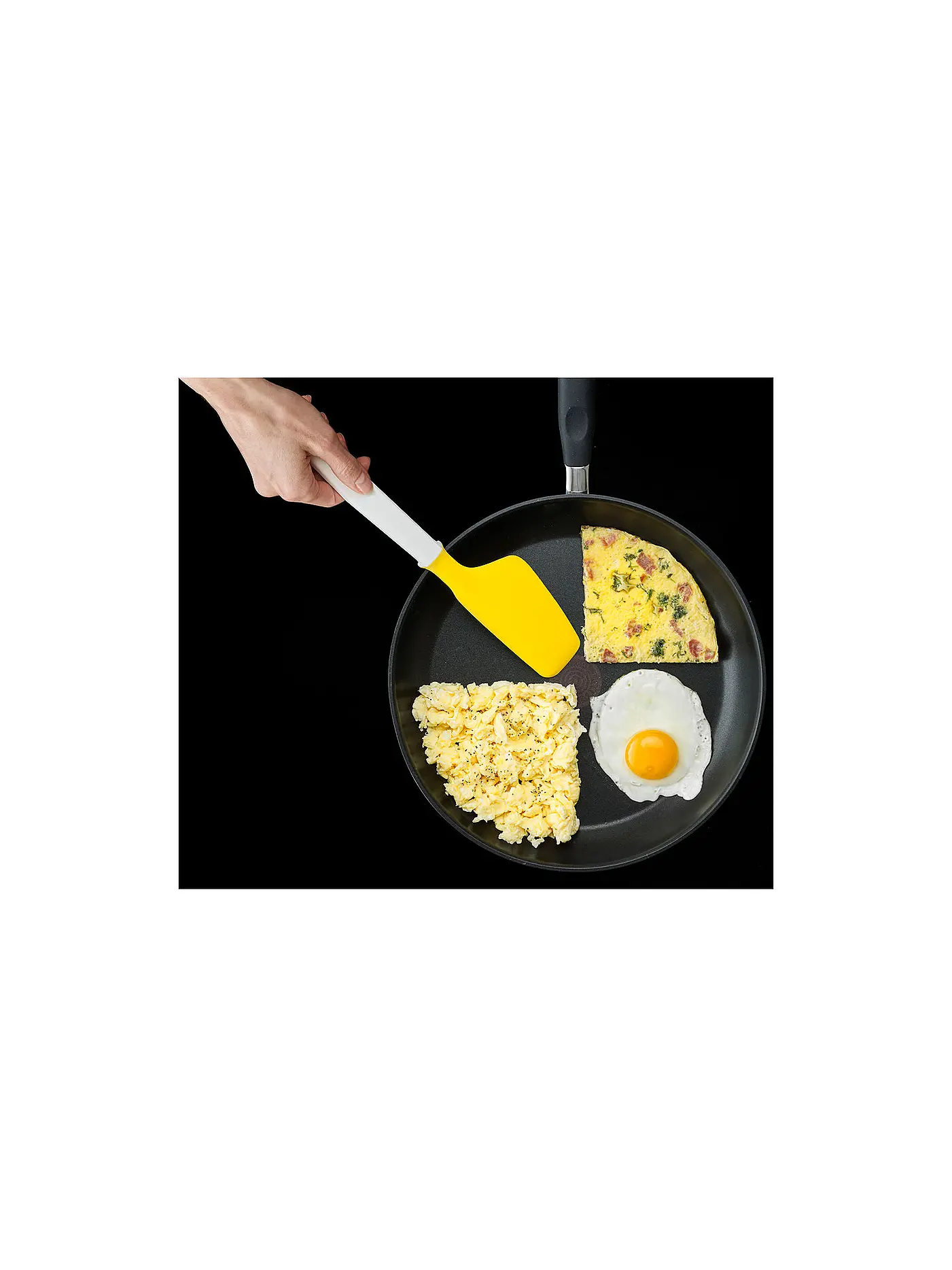 JOSEPH JOSEPH | Teigschaber mit integrierter Auflage - Elevate™ Egg Spatula 31cm | weiss