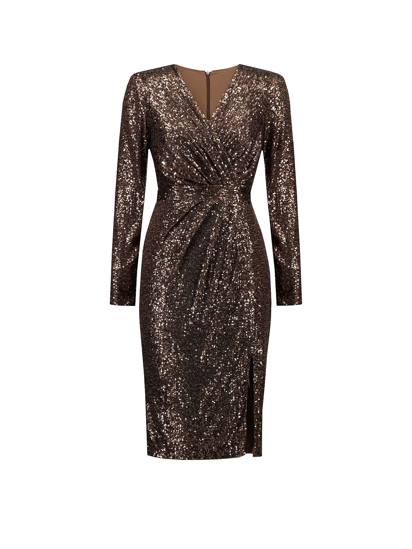 JOSEPH RIBKOFF | Abendkleid | kupfer