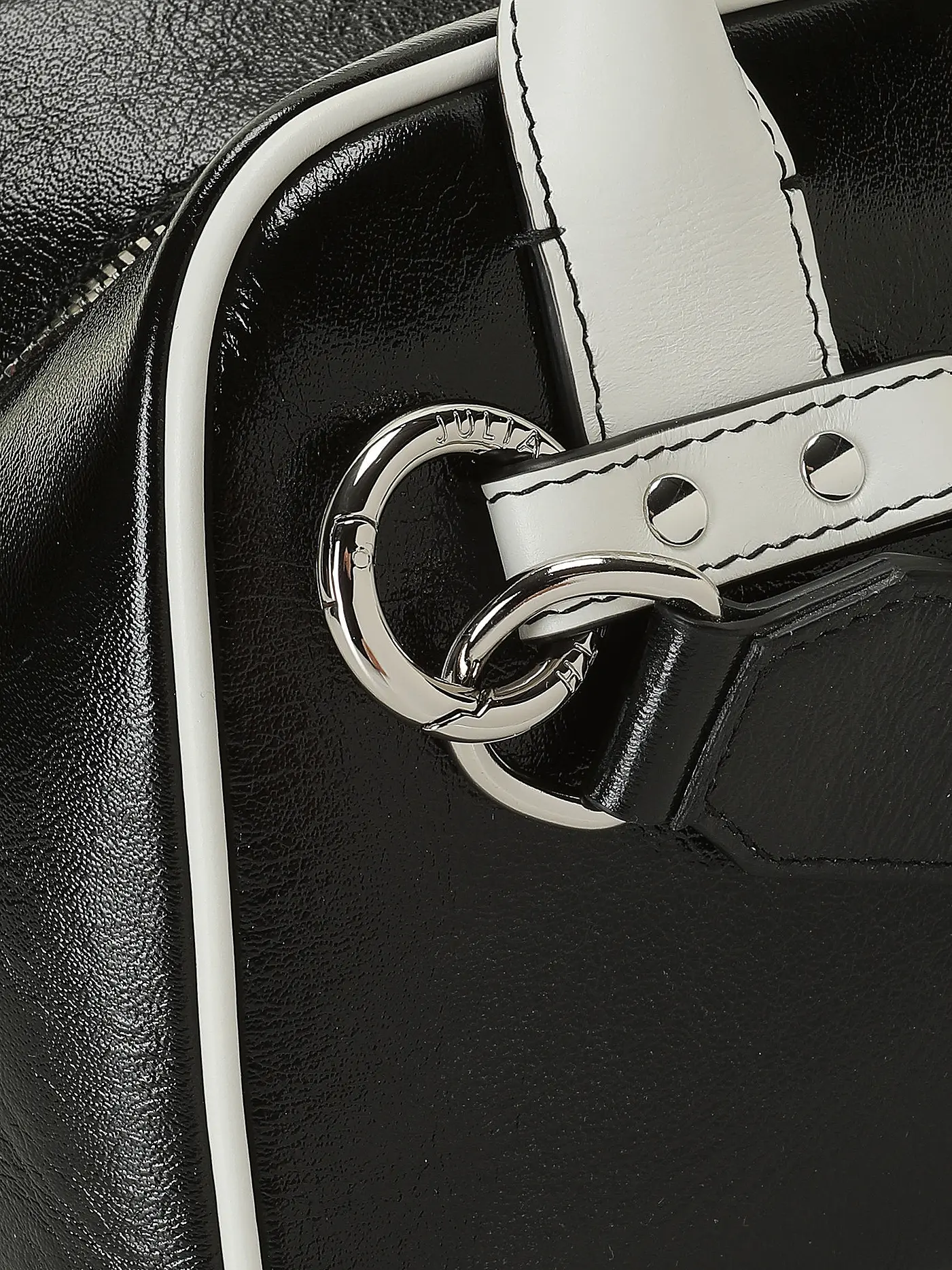 JULIA SKERGETH | Ledertasche - Henkeltasche DOCTORS BAG SMALL  | schwarz