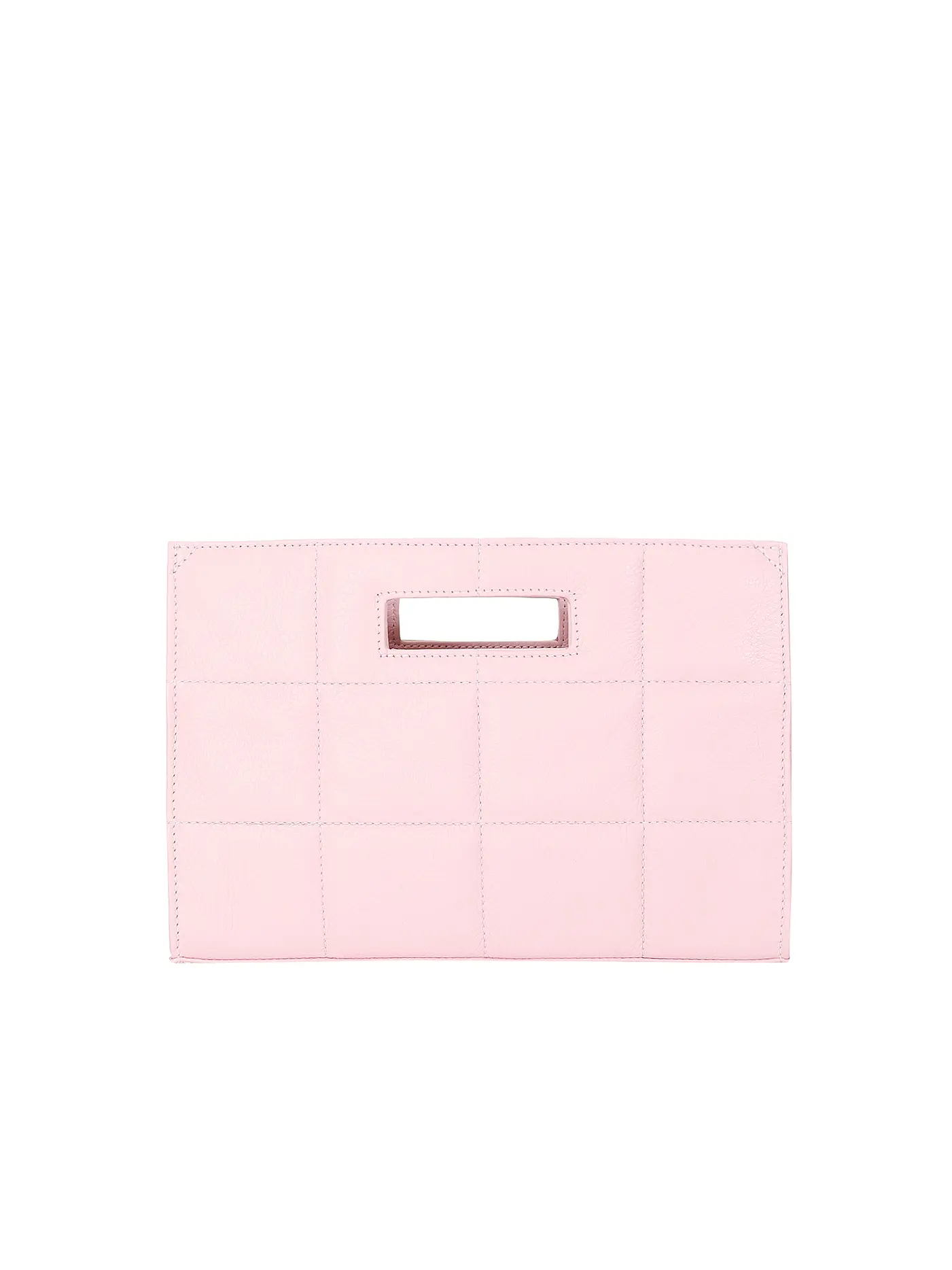 JULIA SKERGETH | Ledertasche - Henkeltasche QUILTED BAG SMALL | rosa