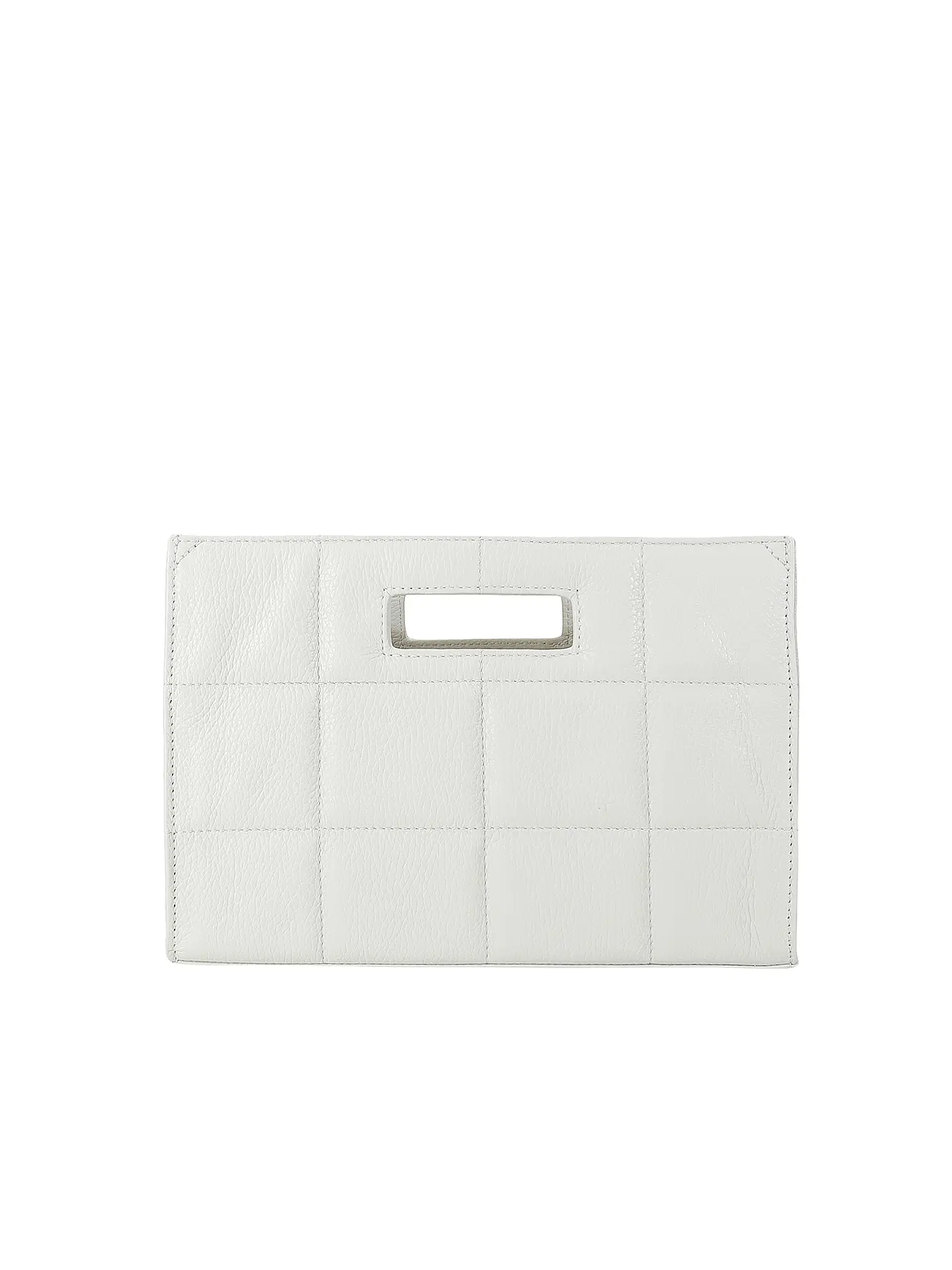 JULIA SKERGETH | Ledertasche - Henkeltasche QUILTED BAG SMALL | beige