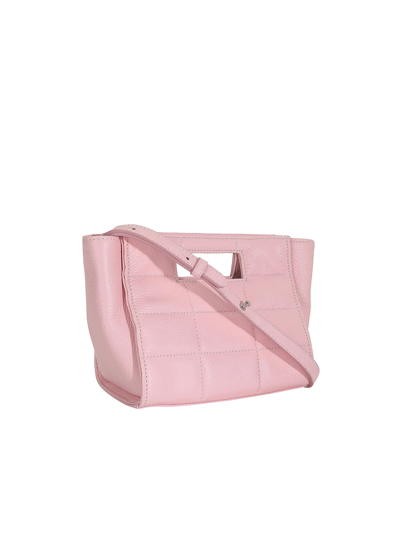 JULIA SKERGETH | Ledertasche - Mini Bag THE QULITED BAG MINI | rosa