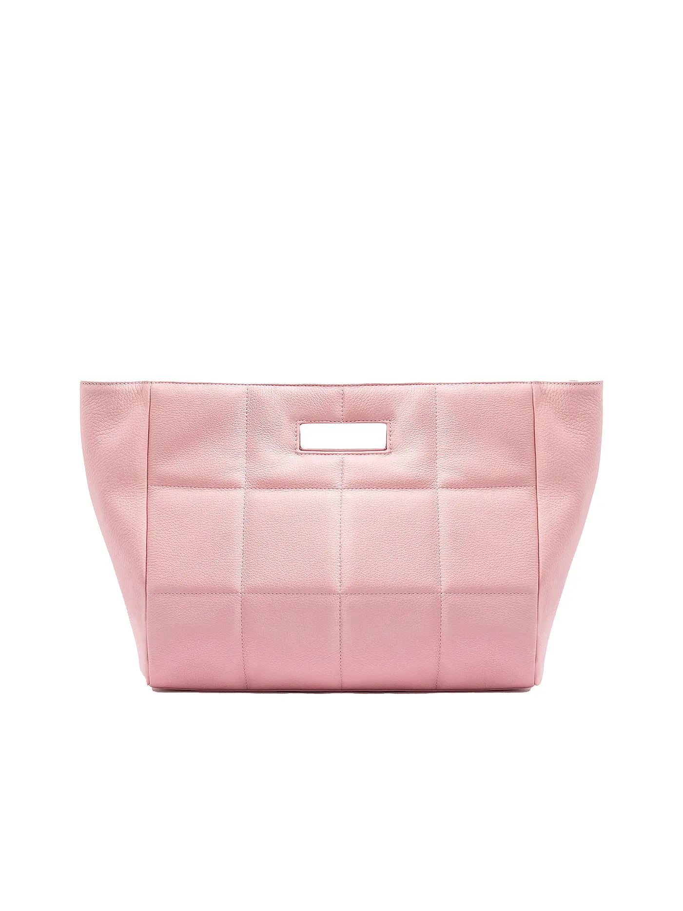 JULIA SKERGETH | Ledertasche - Shopper QUILTET BAG SOFT | rosa