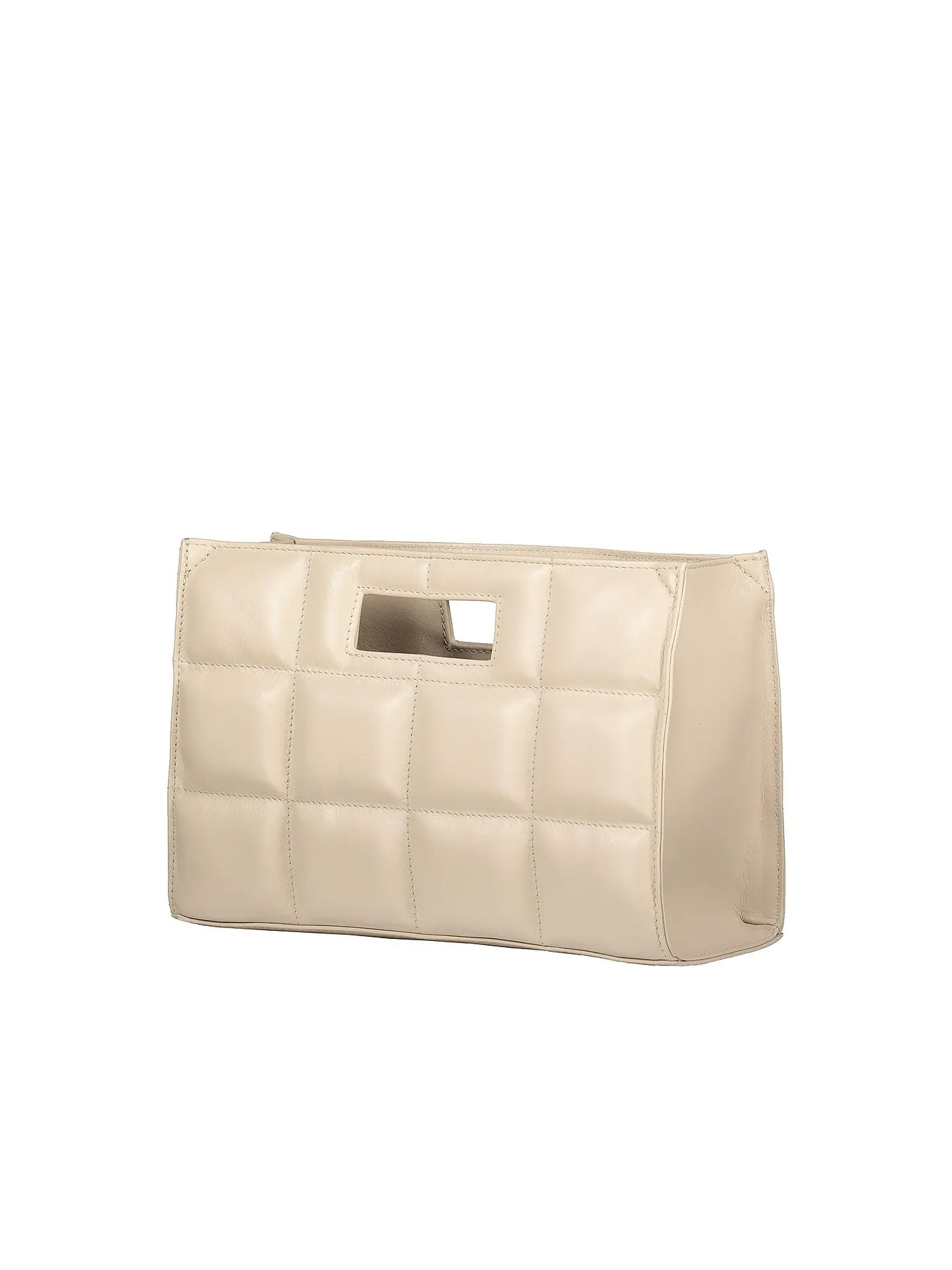JULIA SKERGETH | Ledertasche - Shopper The Quilted Bag S | beige