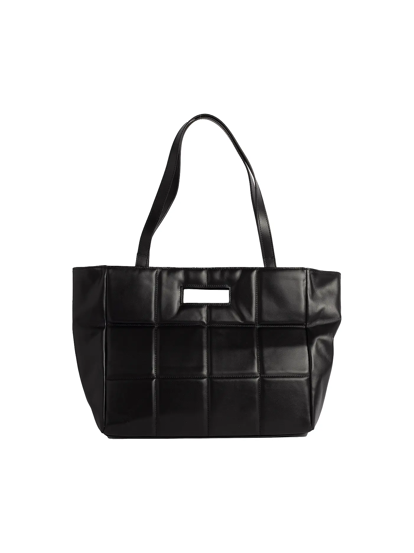 JULIA SKERGETH | Ledertasche - Shopper THE QUILTED BAG SOFT | schwarz