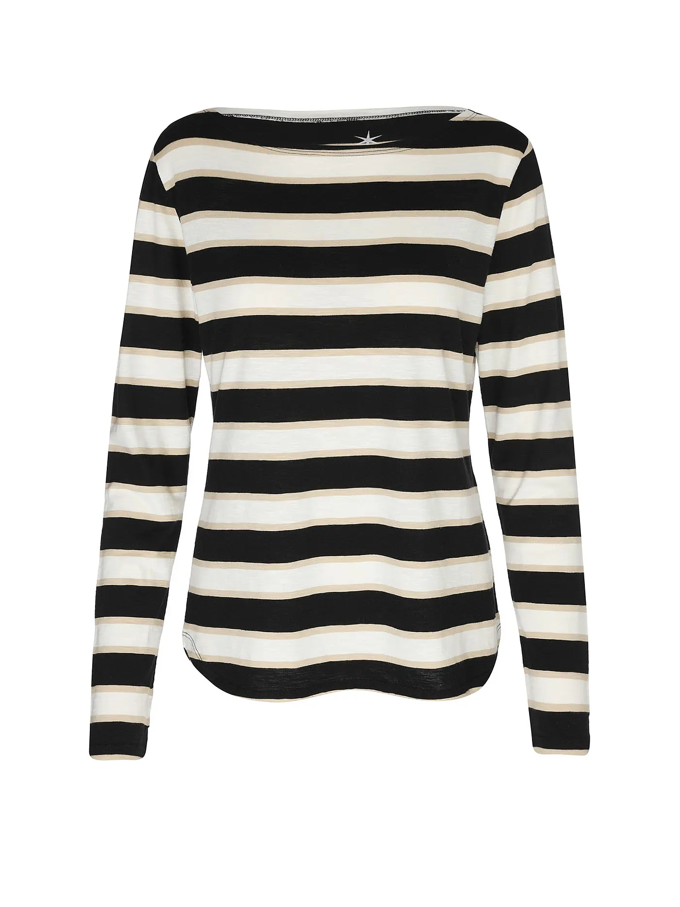 JUVIA | Loungewear Langarmshirt  | schwarz