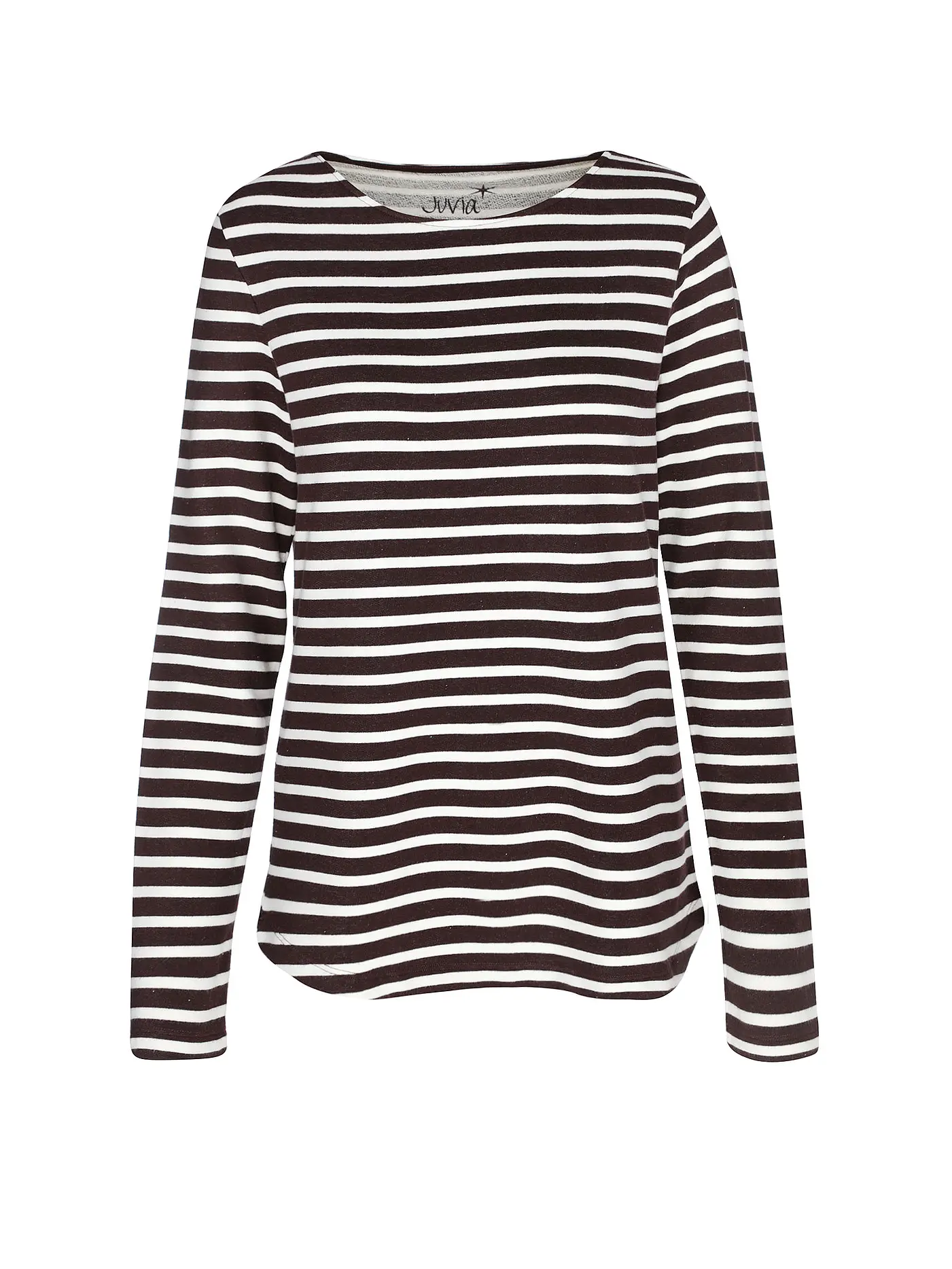 JUVIA | Loungewear Langarmshirt MARIE | dunkelrot