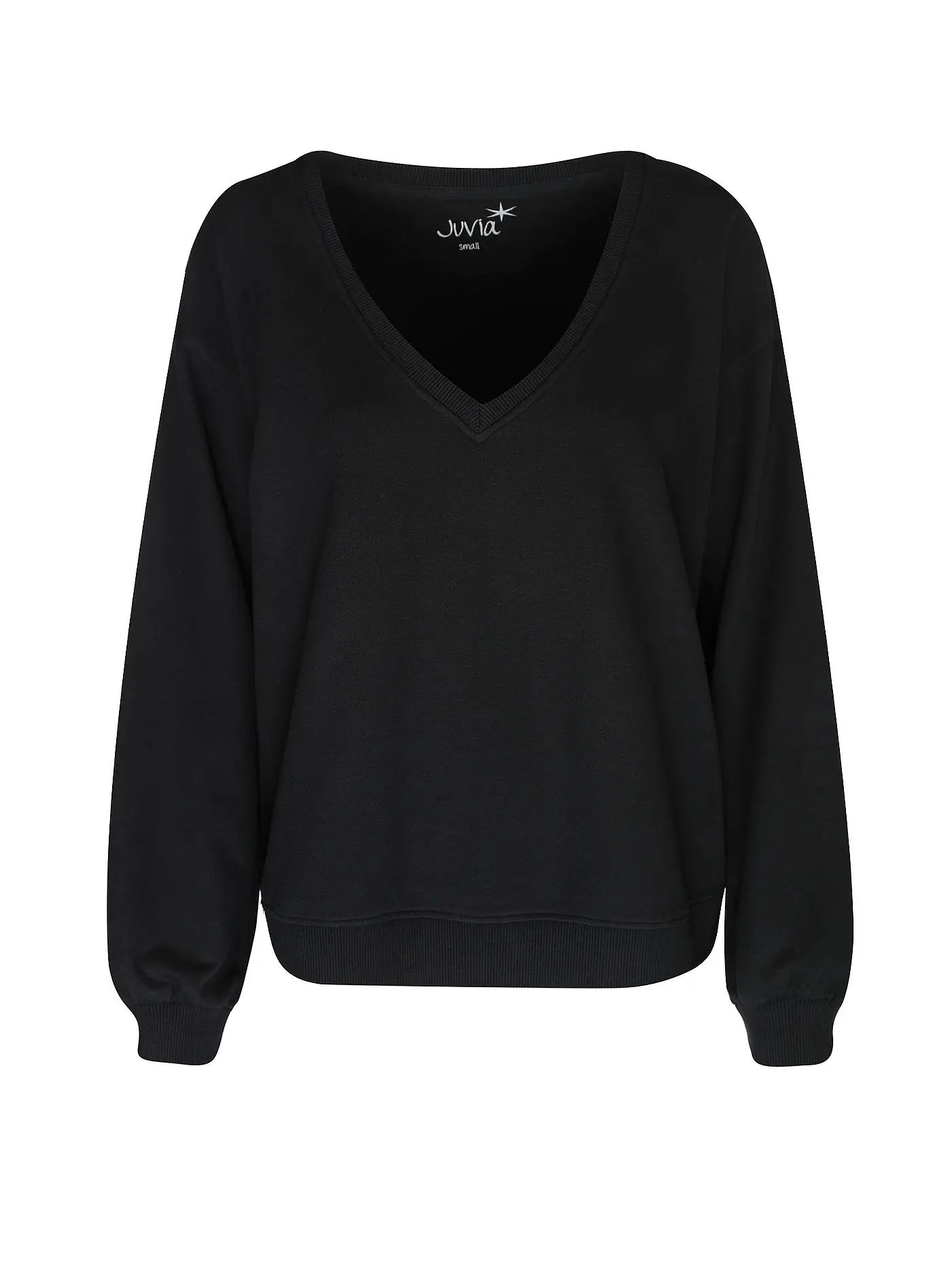 JUVIA | Loungewear Sweater LEA | schwarz