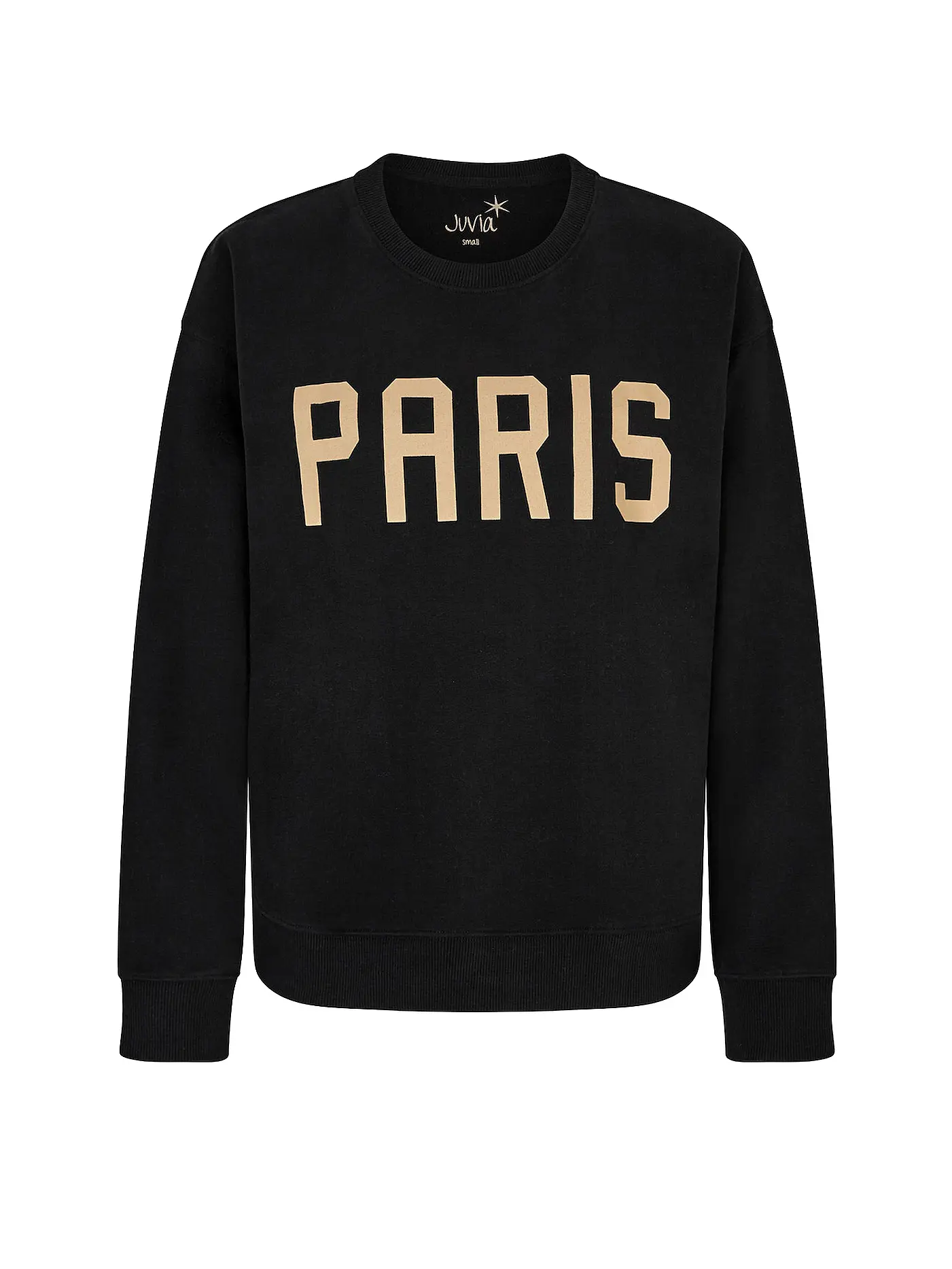 JUVIA | Loungewear Sweater PARIS  | schwarz