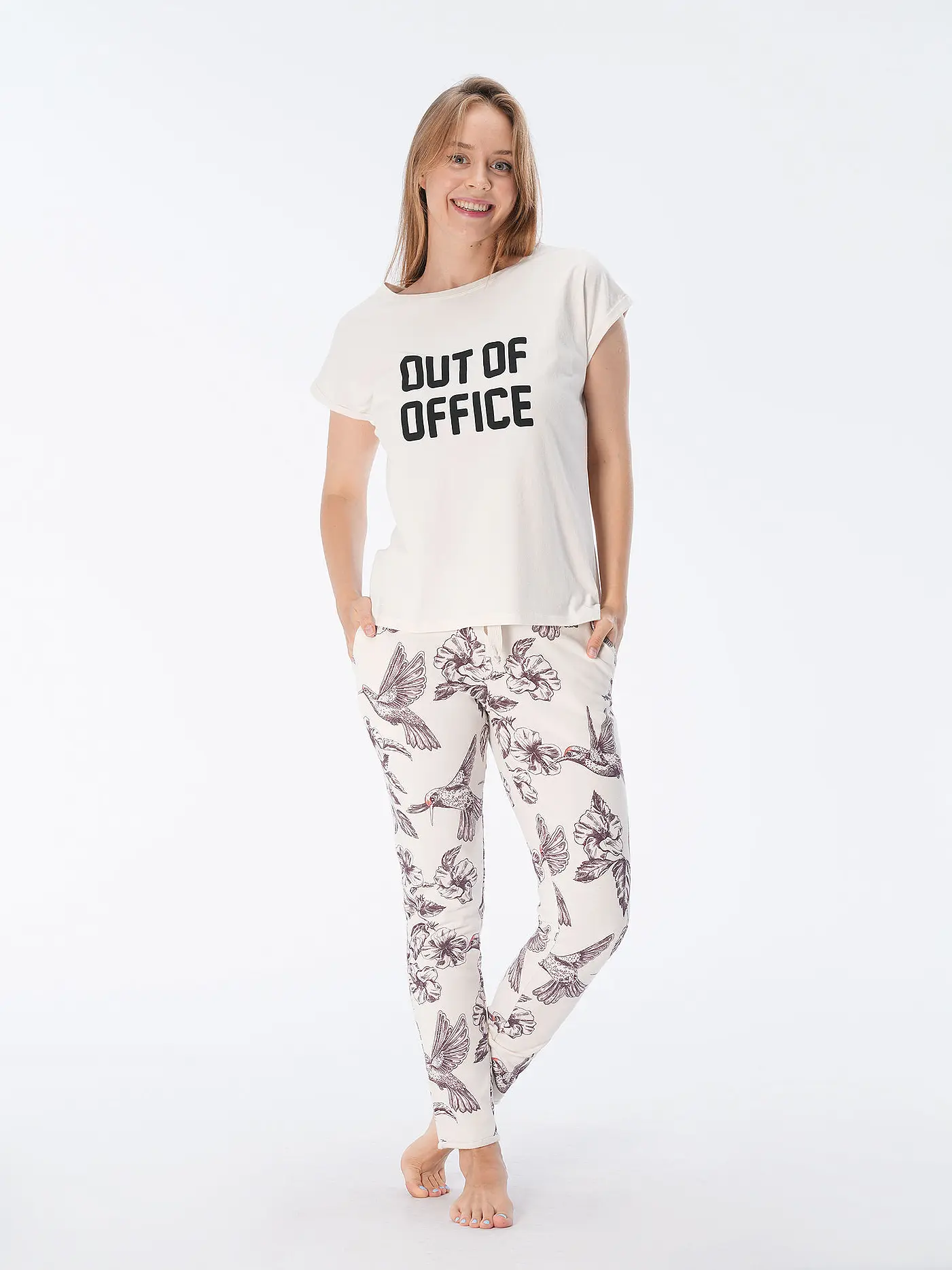 JUVIA | Loungewear T-Shirt | creme