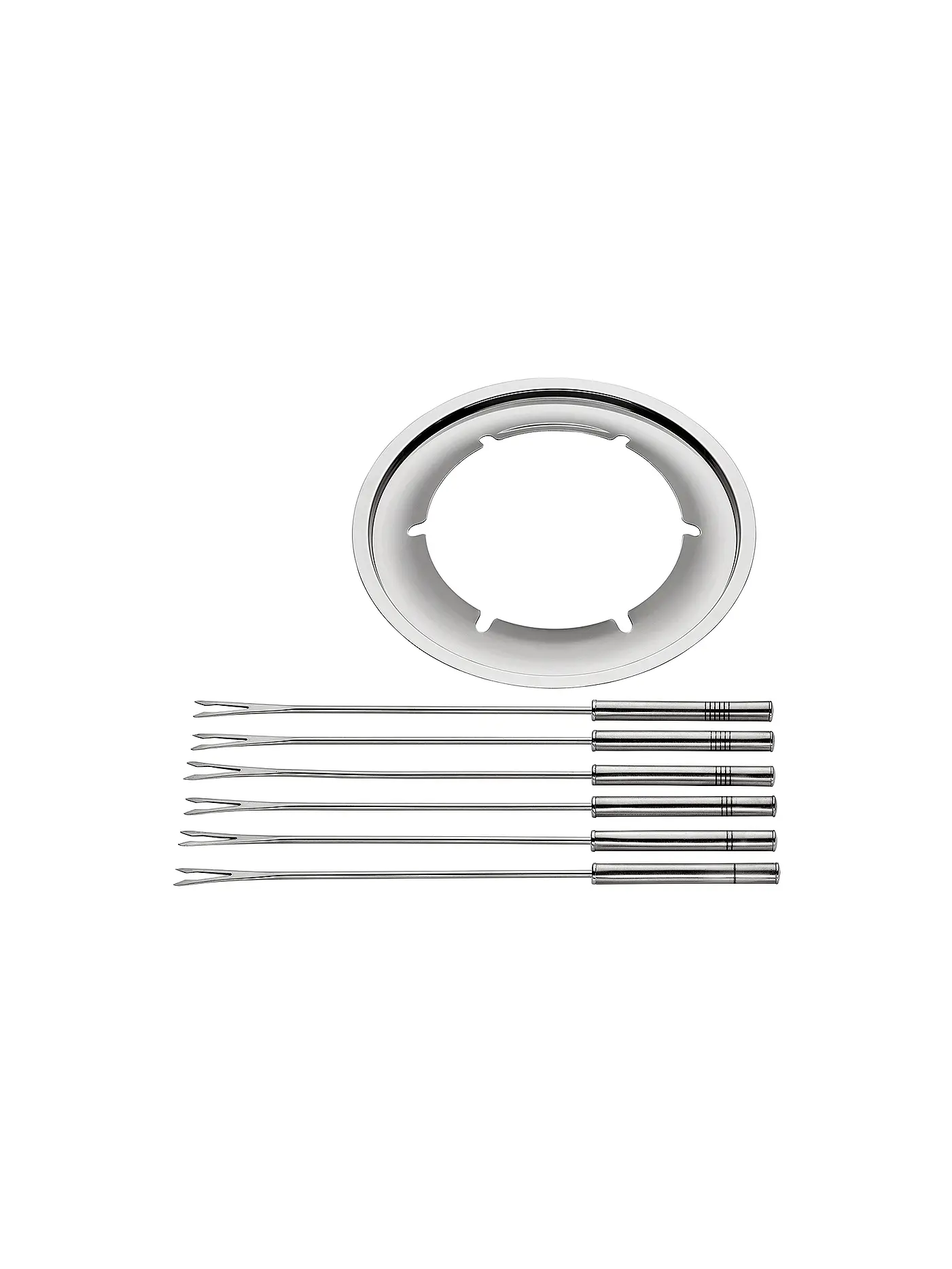 KÜCHENPROFI | Fondue-Set BASEL elektrisch Edelstahl | silber